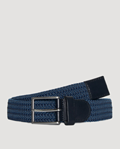 Navy and Royal Mini Weave Braided Belt