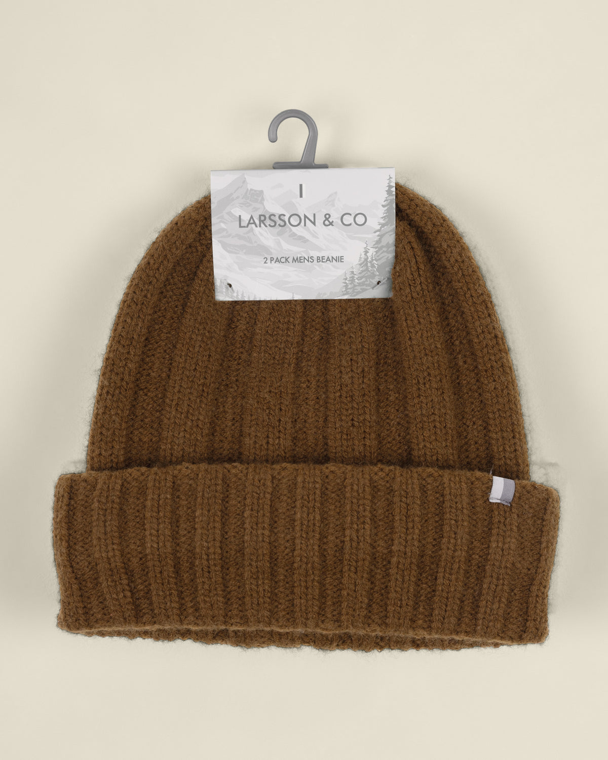 Frey - 2 Pack Cream &amp; Light Brown Beanie Hat