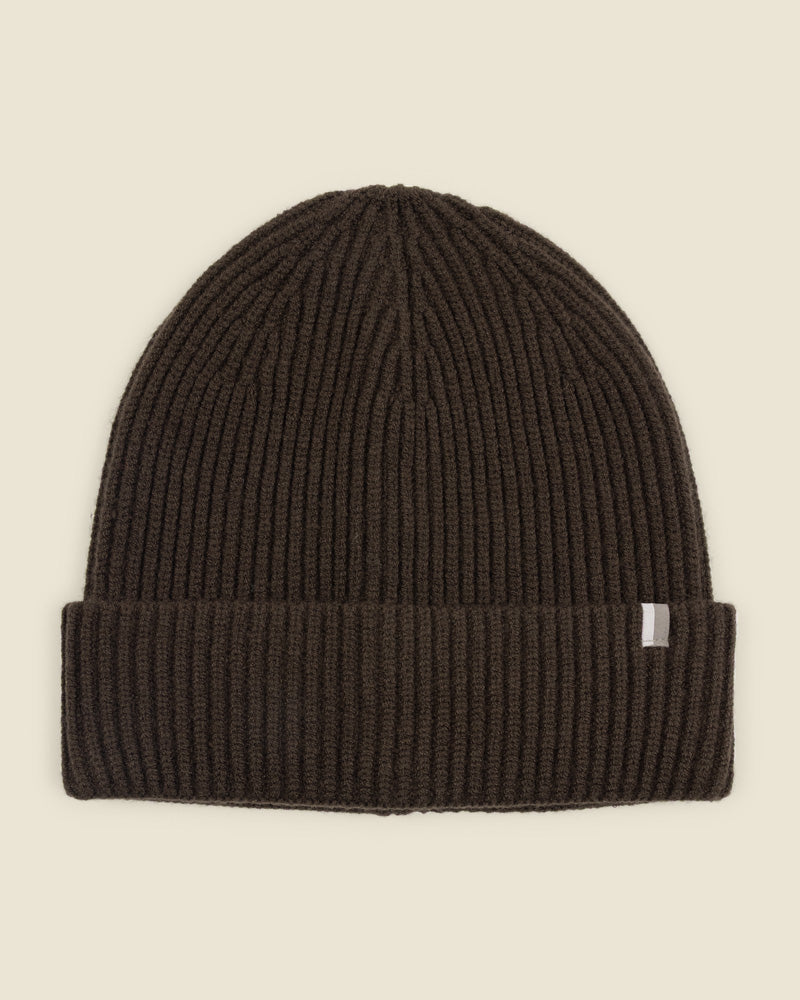 Larsson & Co Men's Lohja Navy & Brown 2 Pack Knitted Beanie Hat
