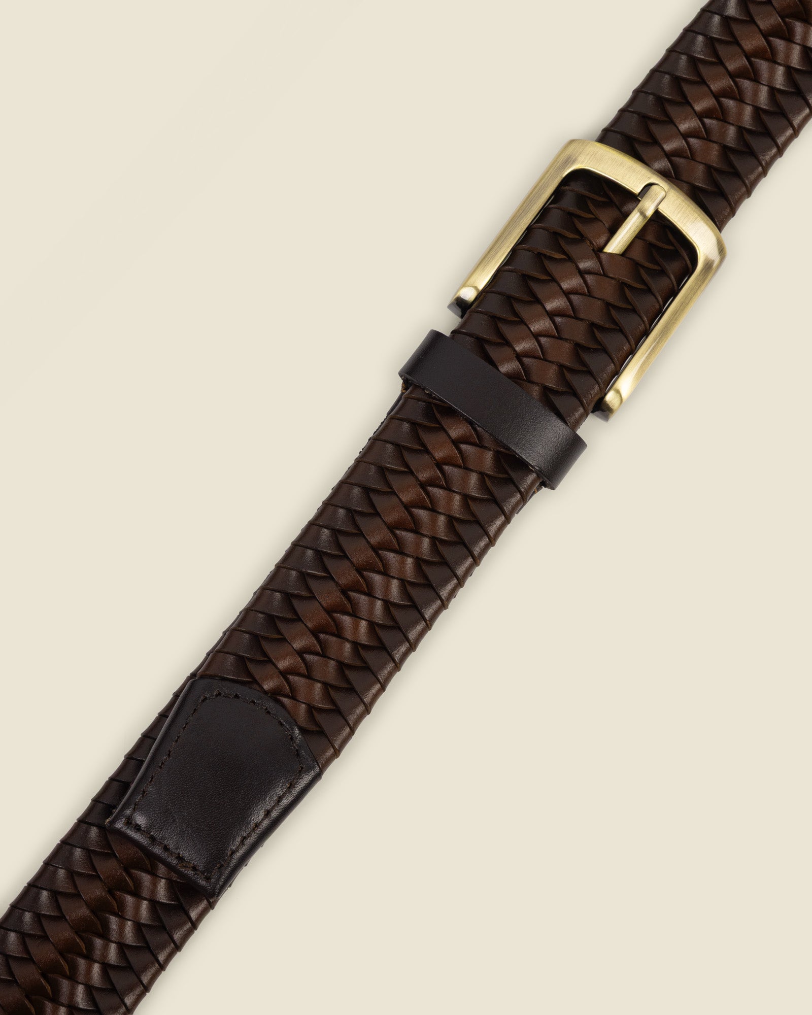 Snøugle - Woven Leather Casual Stretch Belt