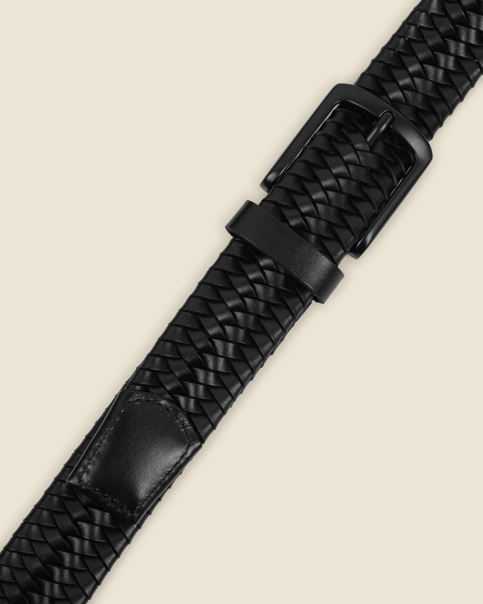 Snøugle - Woven Leather Casual Stretch Belt