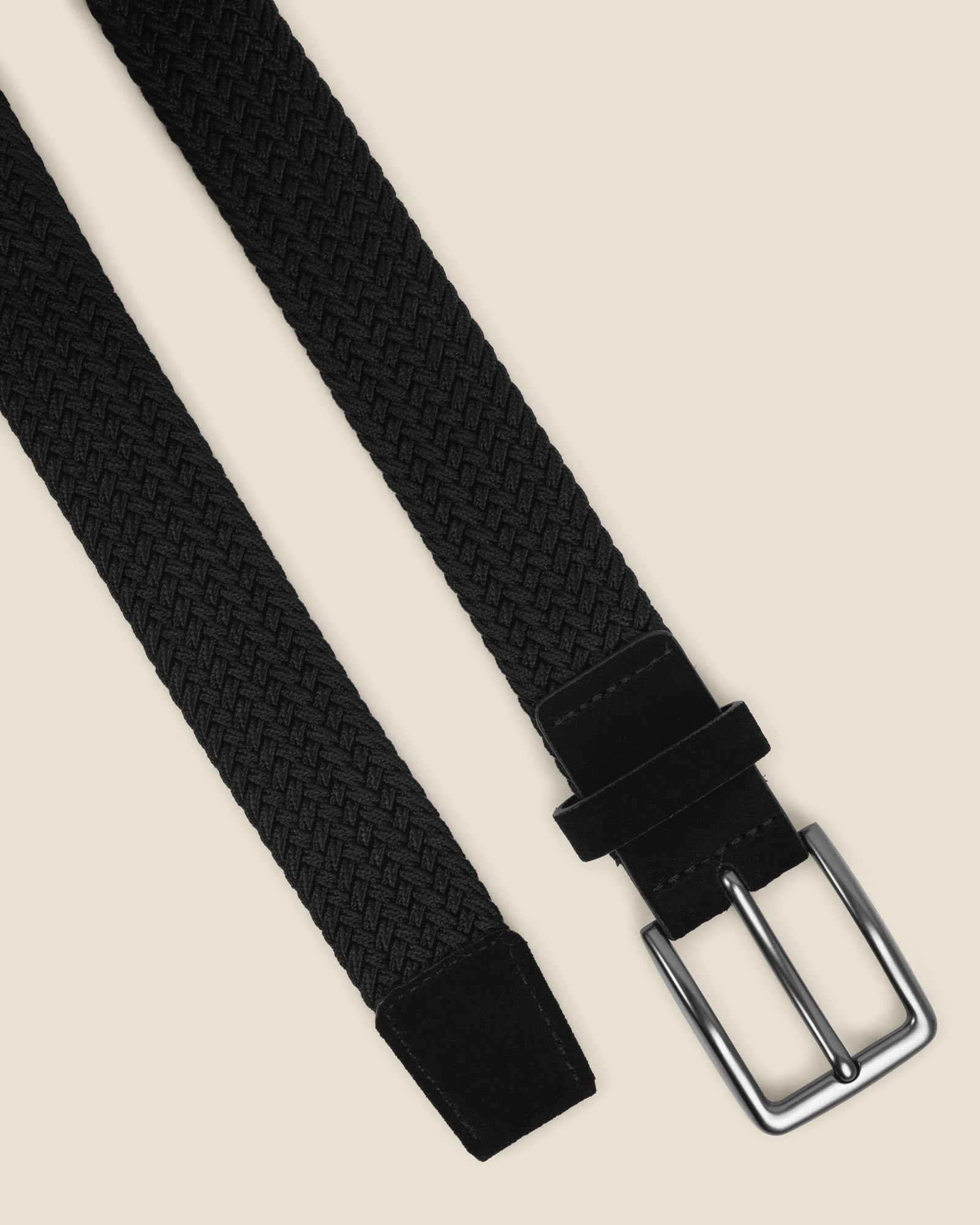 Koltrast - Woven Suede Trim Stretch Belt