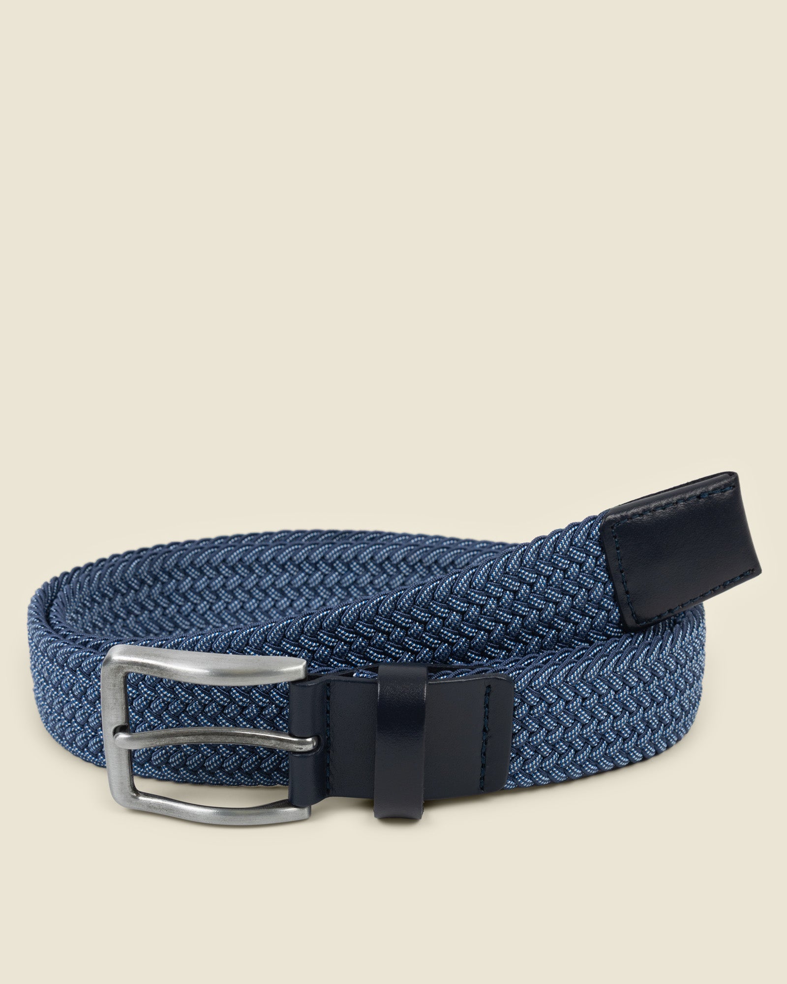 Lappugle - 2 Tone Dotted Elastic Woven Stretch Belt
