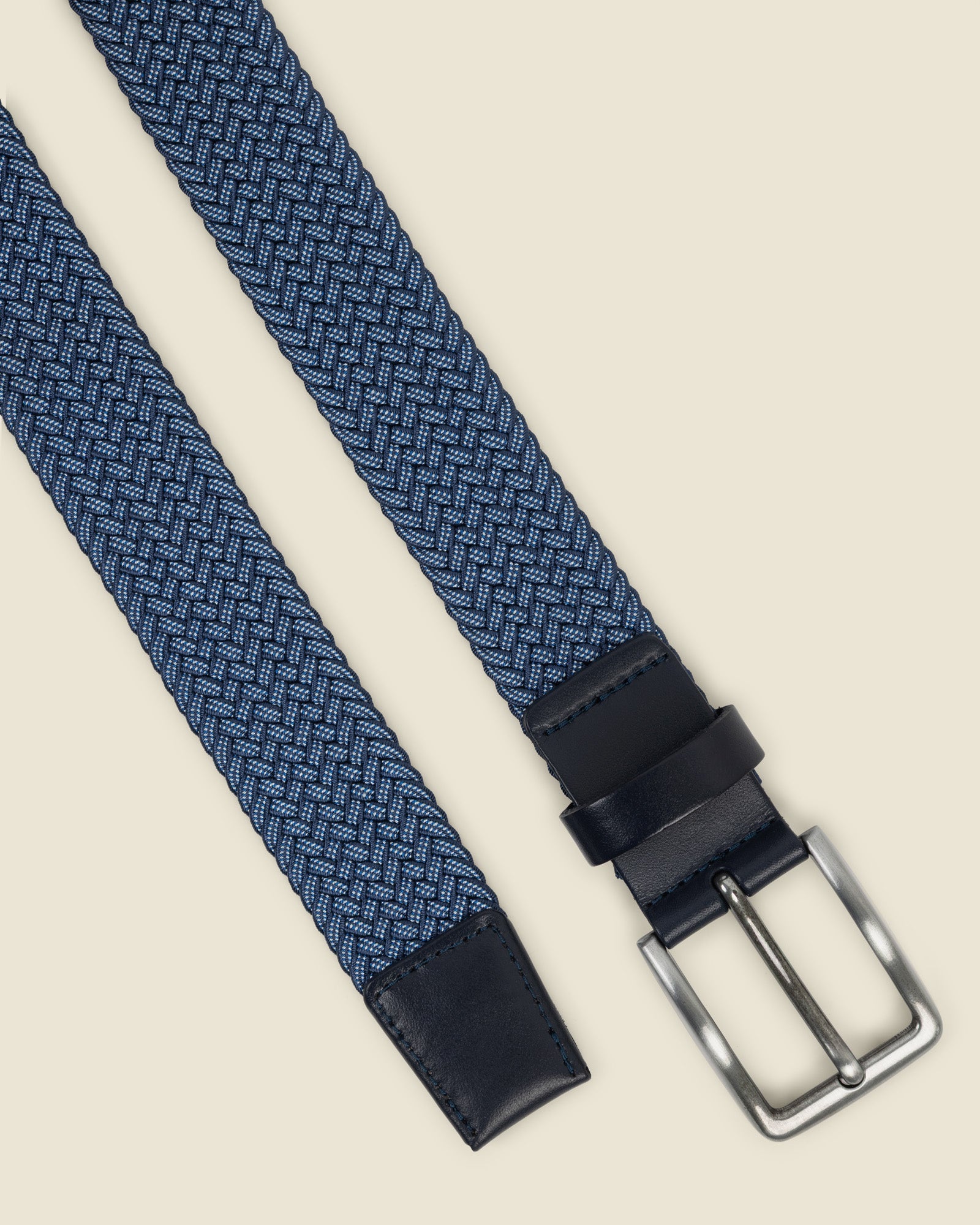 Lappugle - 2 Tone Dotted Elastic Woven Stretch Belt
