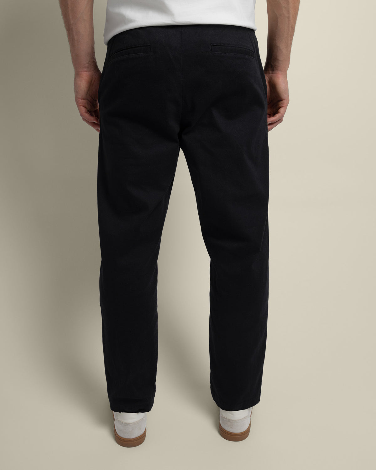 Drawstring Waist Slim Fit Chino Trouser