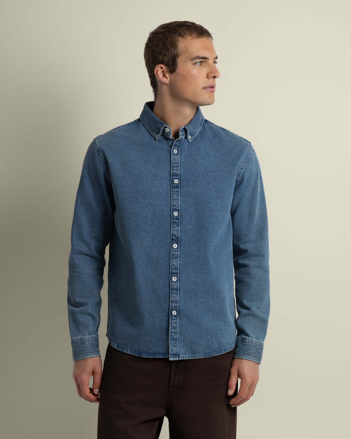 Freddie - Denim Long Sleeve Shirt