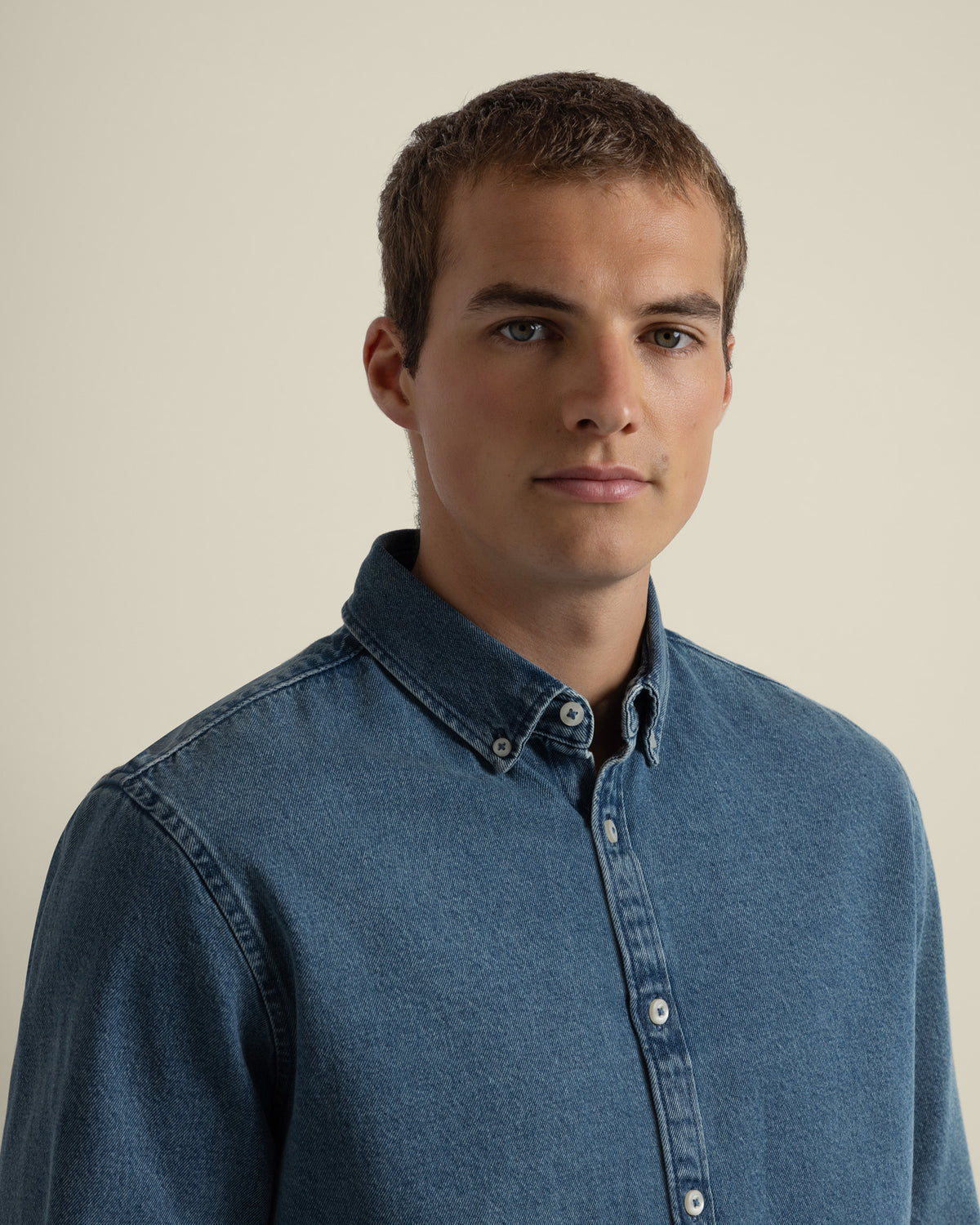 Freddie - Denim Long Sleeve Shirt