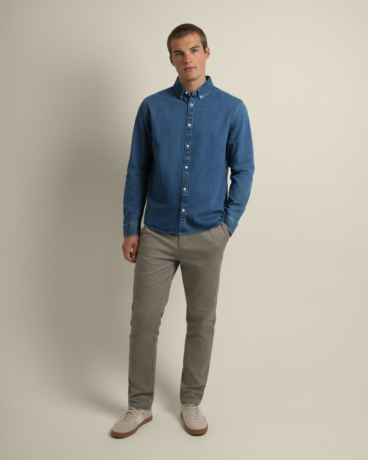 Freddie - Denim Long Sleeve Shirt