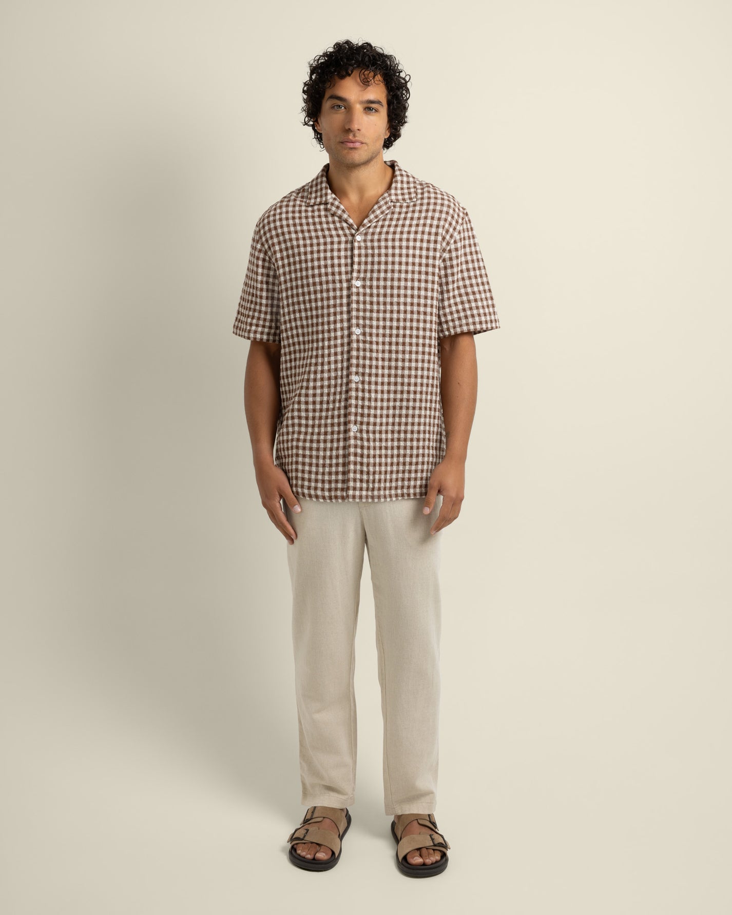Torben -Textured Check Short Sleeve Shirt