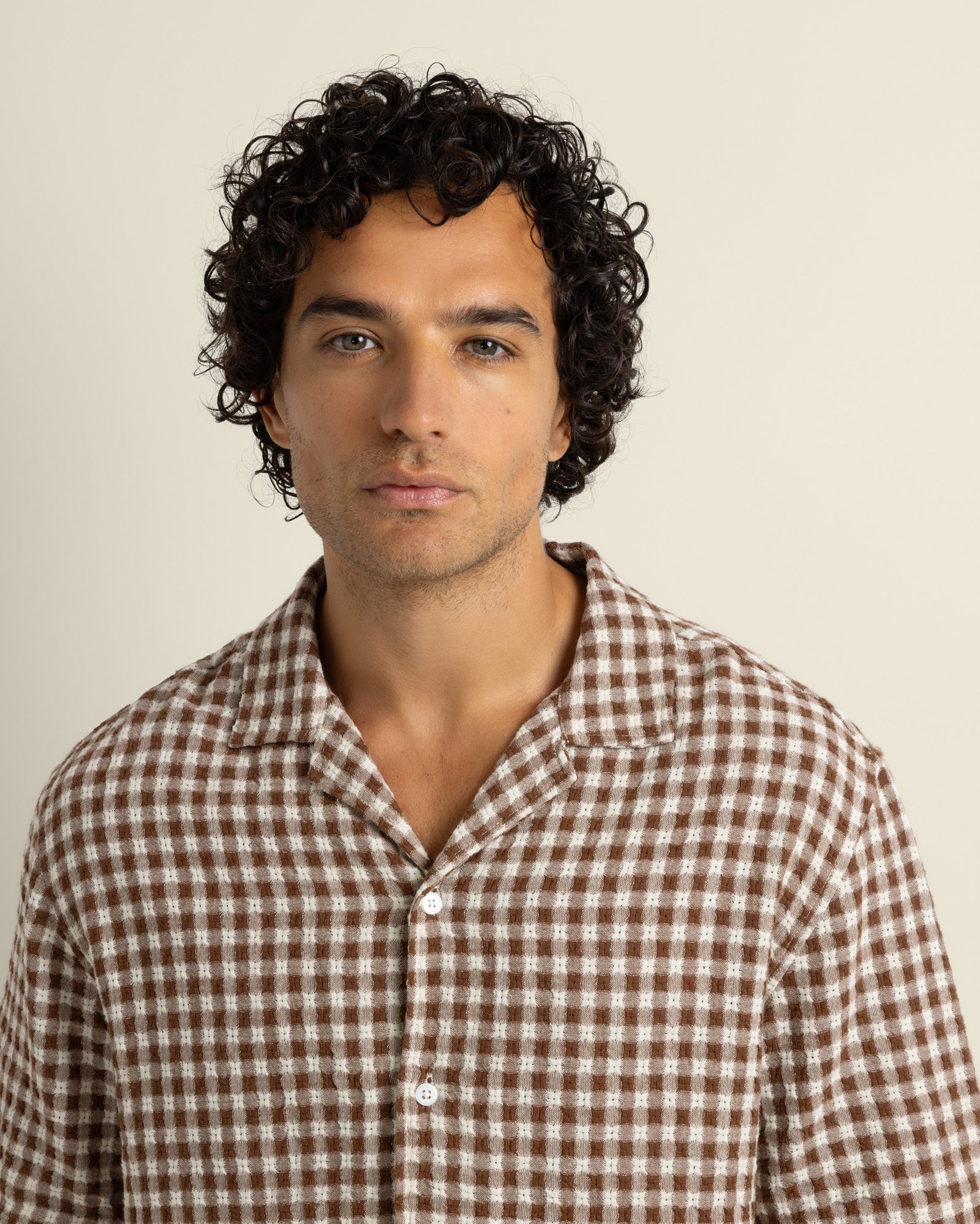 Torben -Textured Check Short Sleeve Shirt