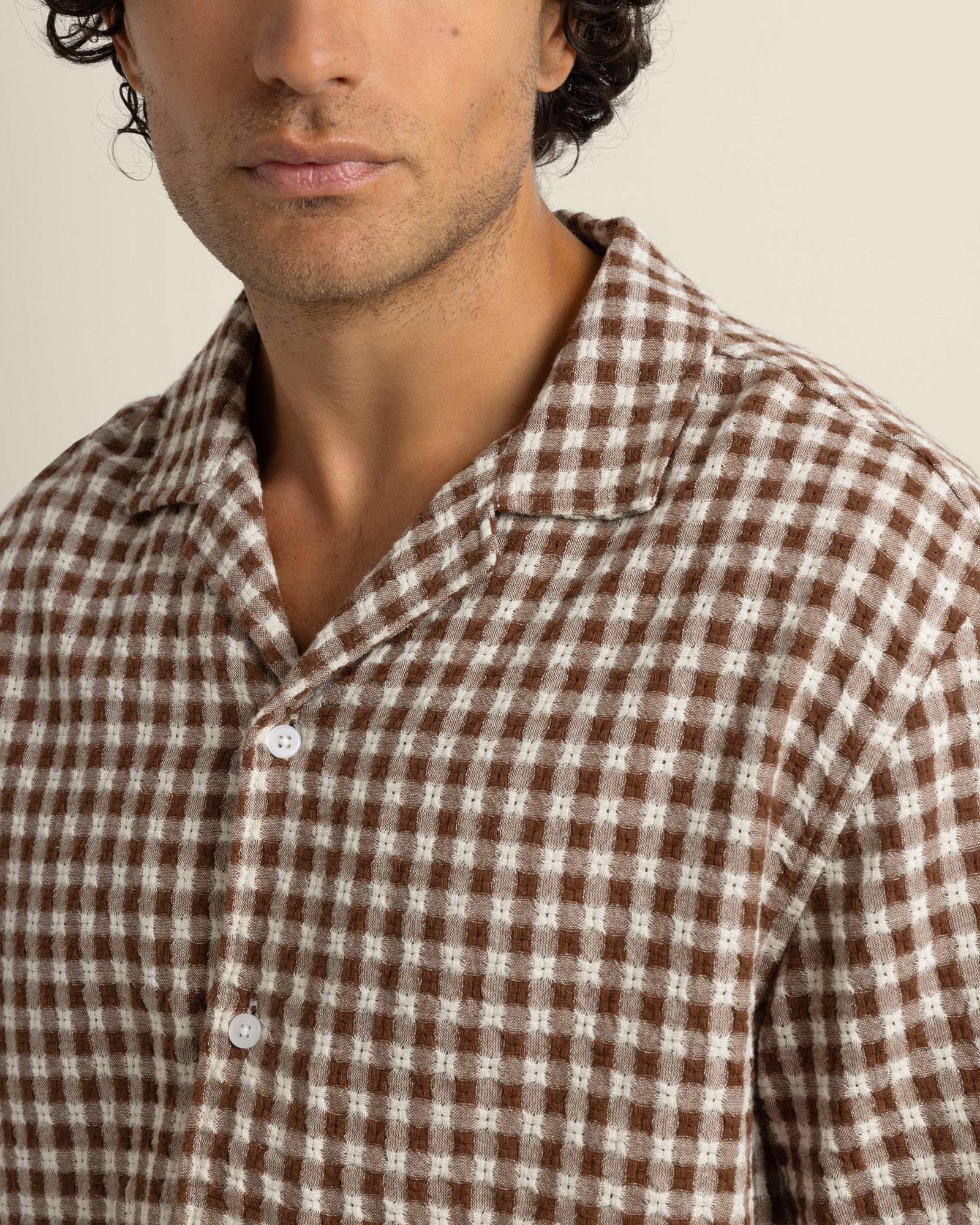 Torben -Textured Check Short Sleeve Shirt