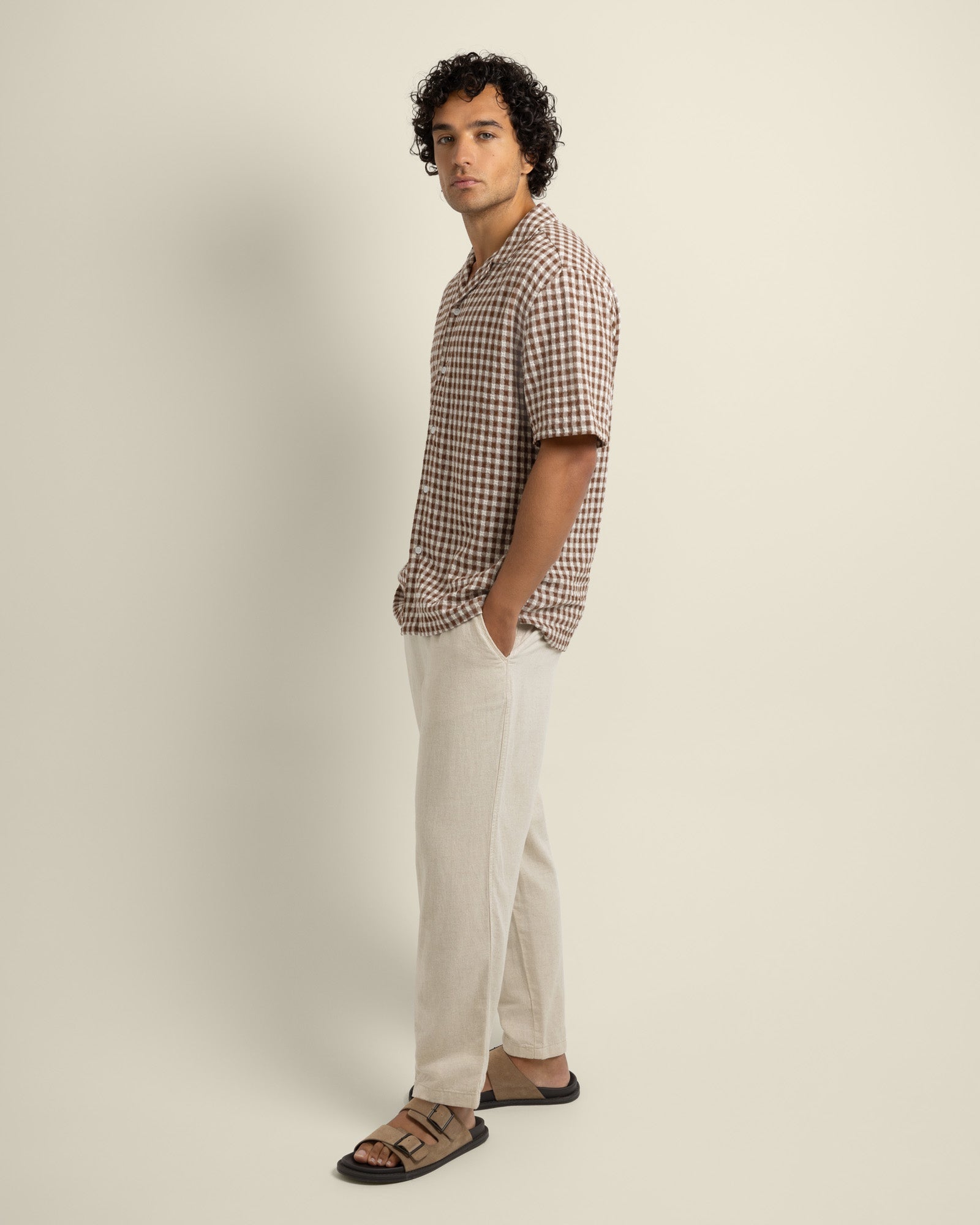 Torben -Textured Check Short Sleeve Shirt