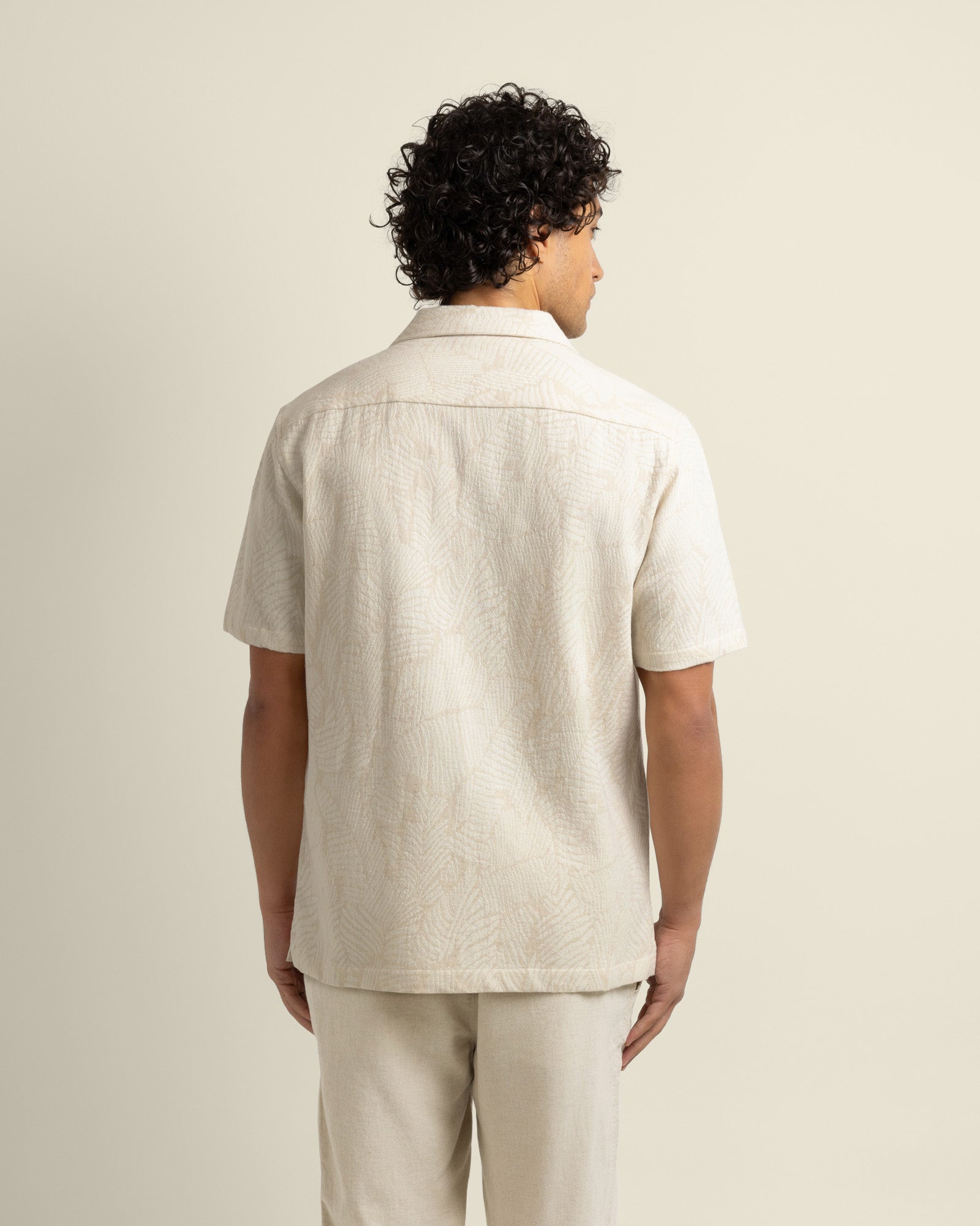 Rafe - Leaf Jacquard Short Sleeve Shirt