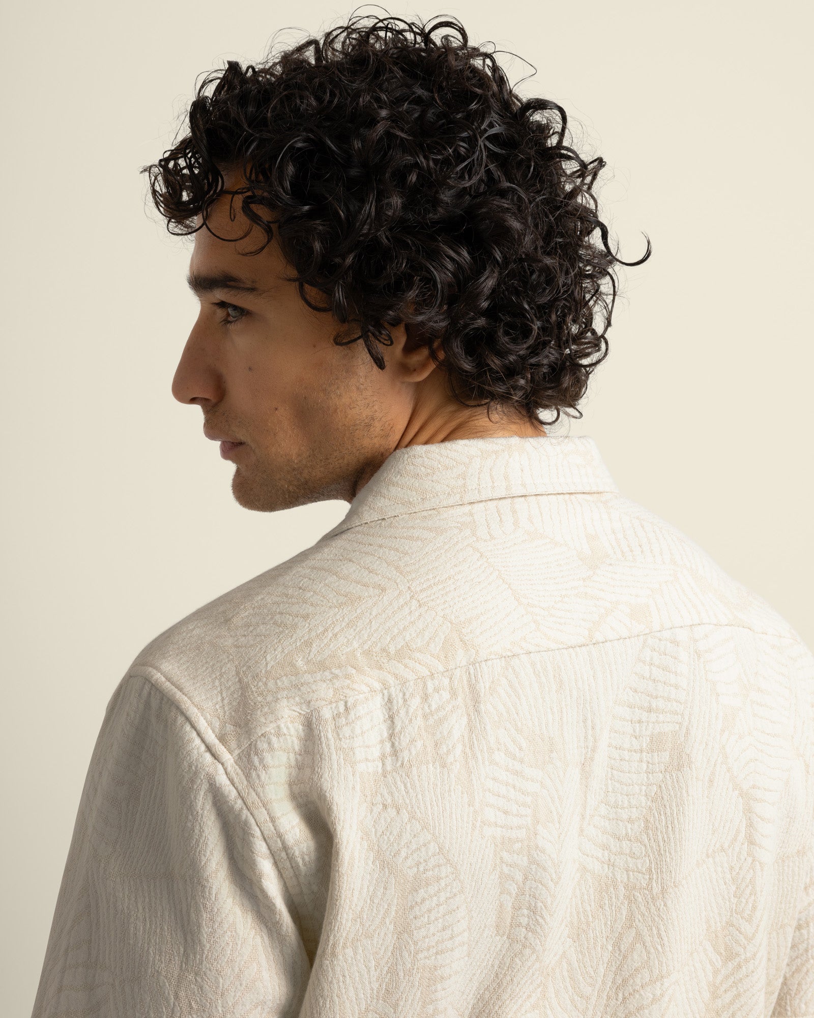 Rafe - Leaf Jacquard Short Sleeve Shirt