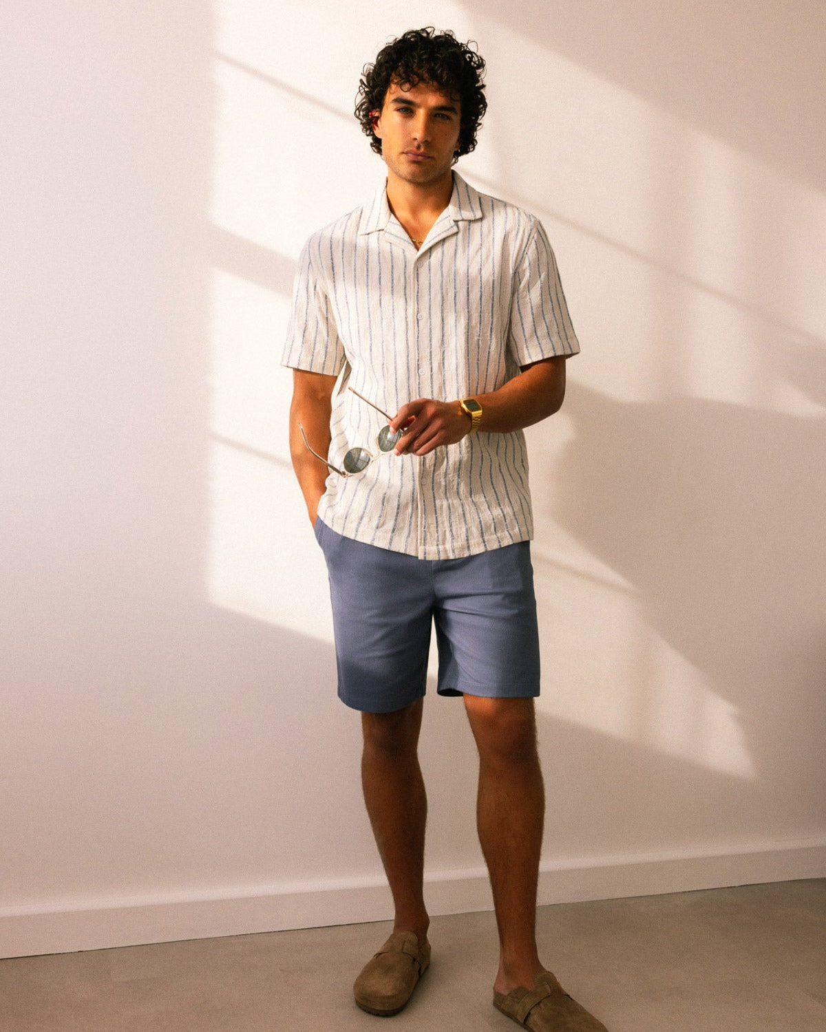 Drawstring Stretch Chino Shorts