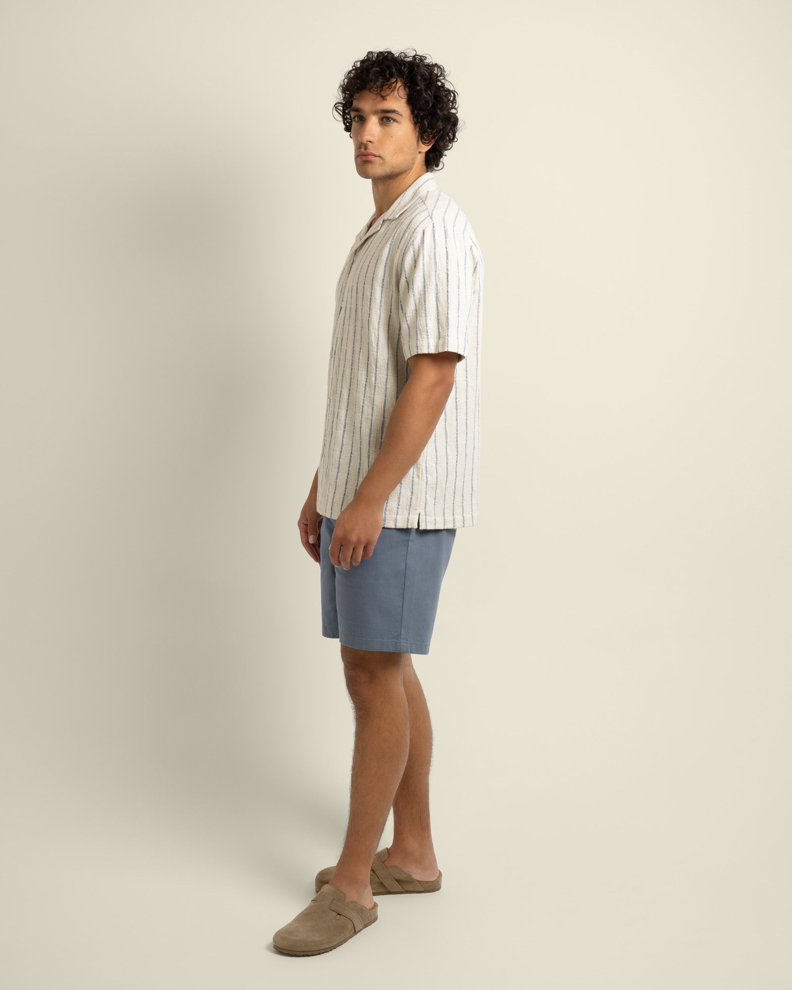 Elias - Stripe Jacquard Short Sleeve Shirt