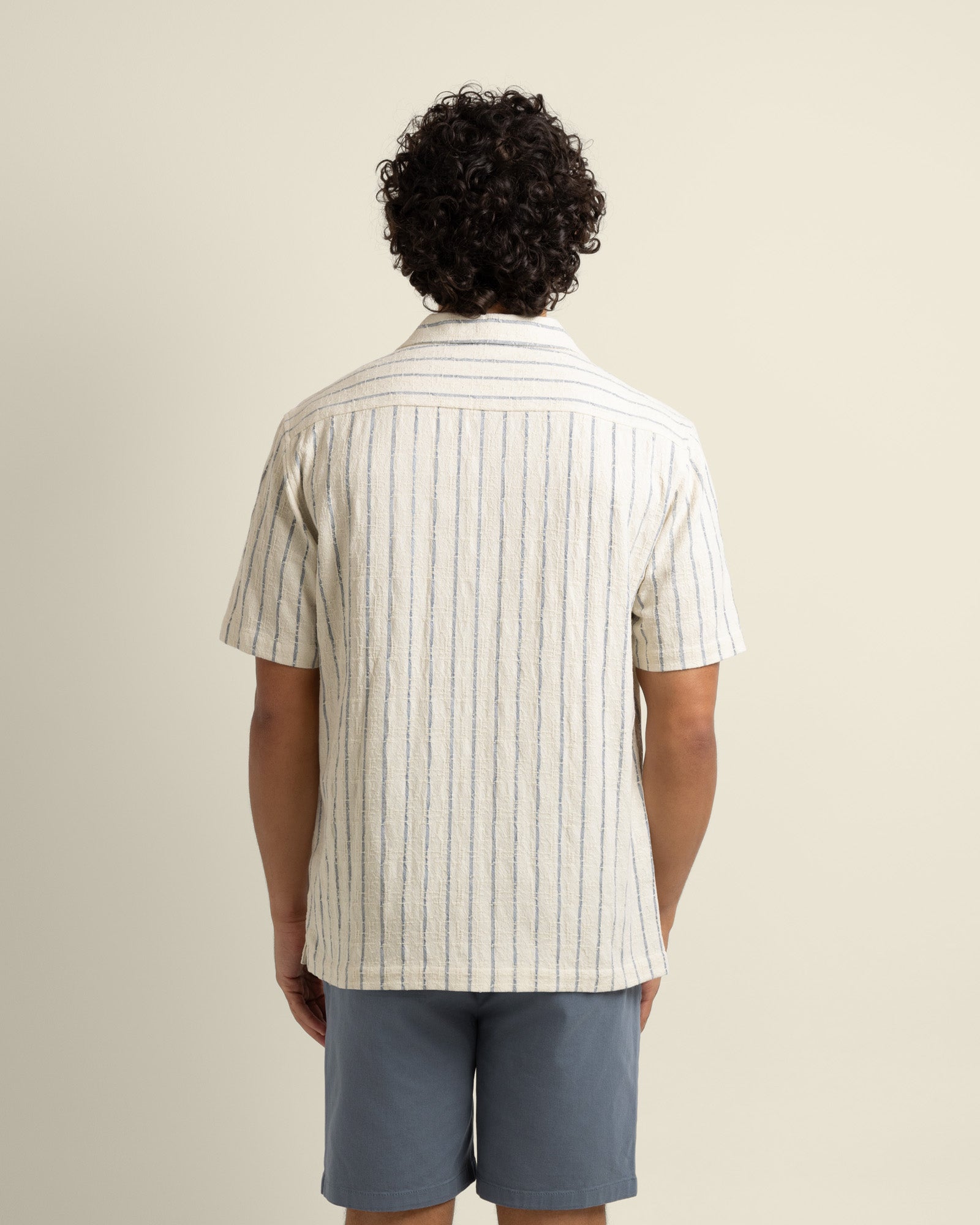 Elias - Stripe Jacquard Short Sleeve Shirt