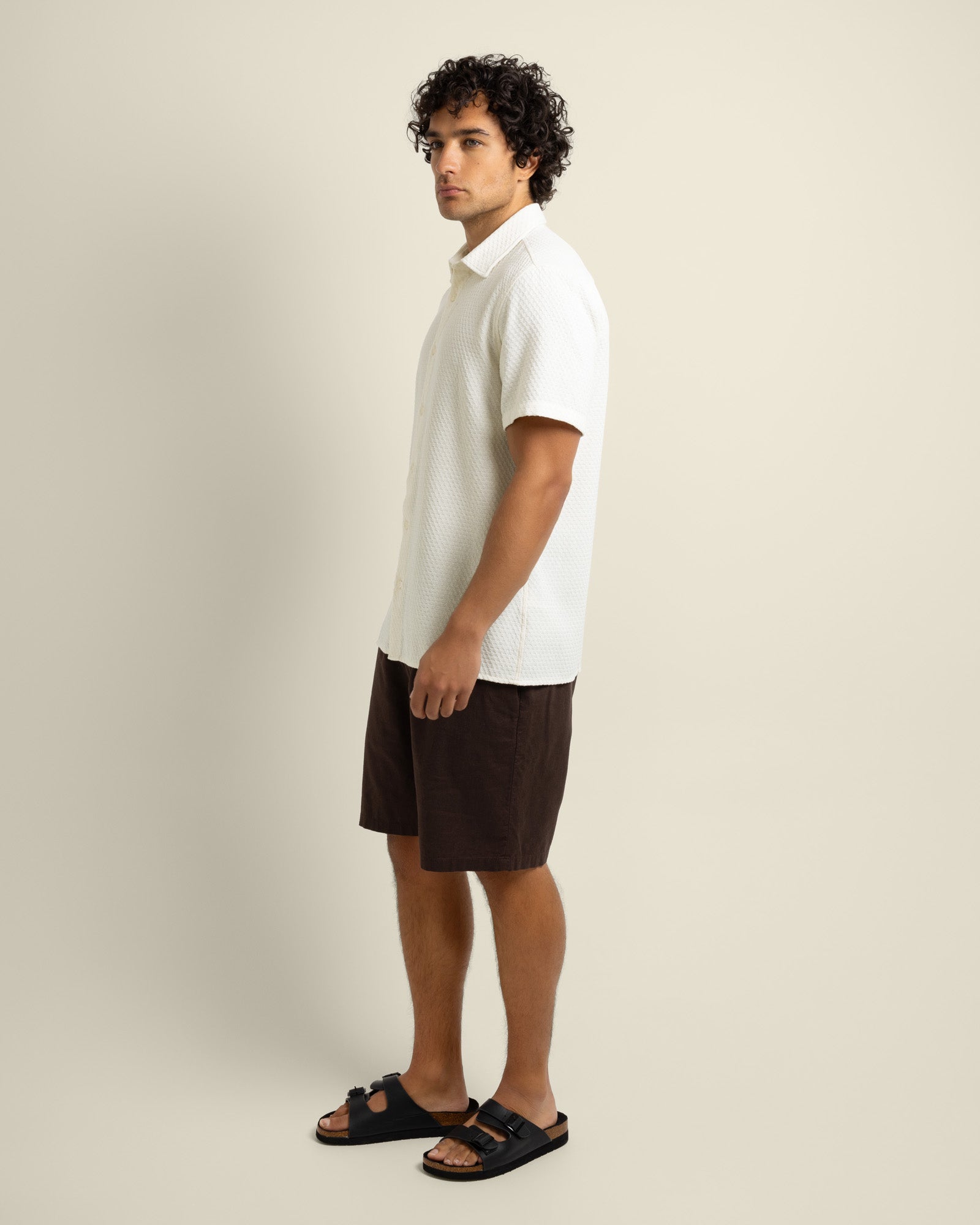 Carlsen - Square Jacquard Short Sleeve Shirt