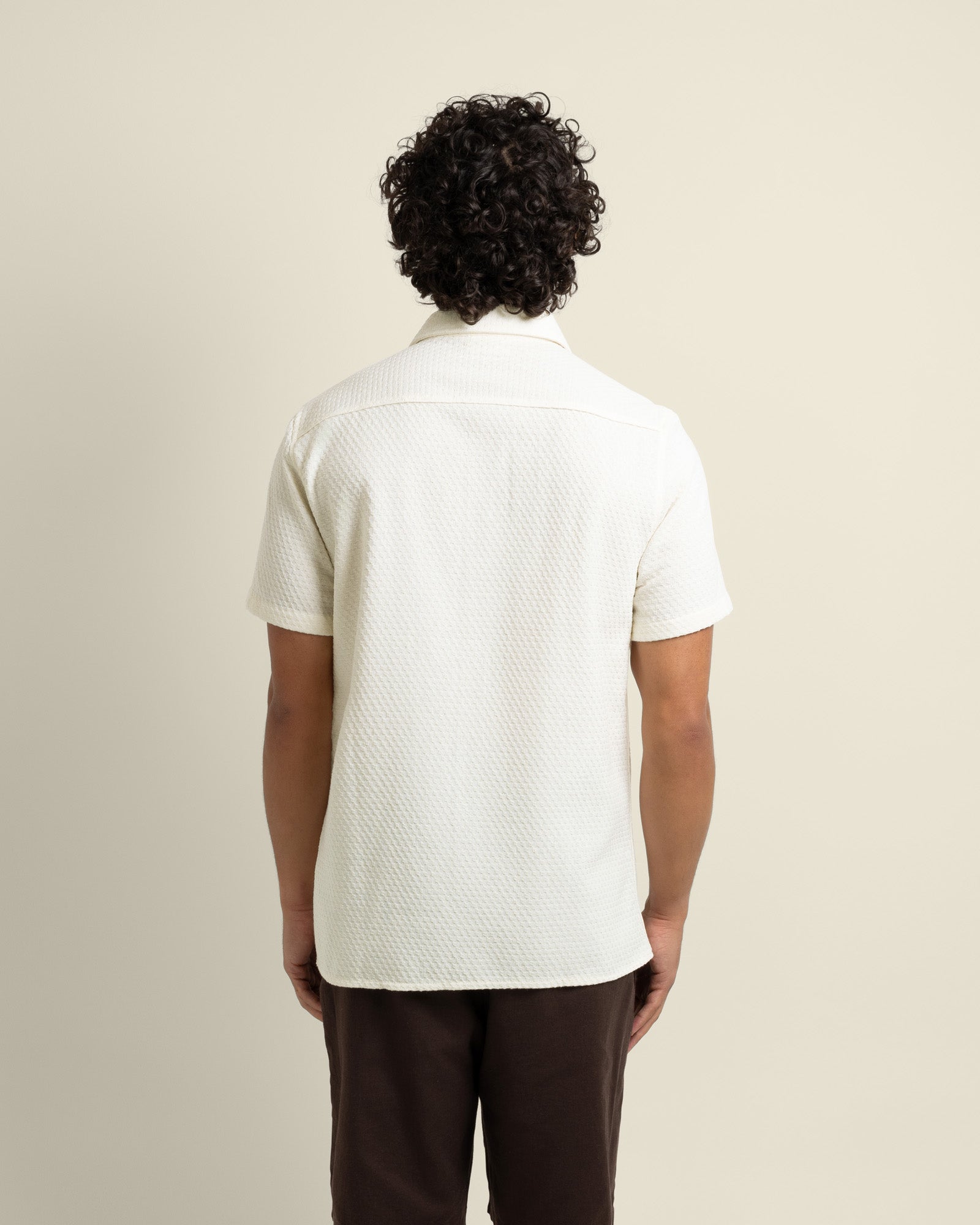 Carlsen - Square Jacquard Short Sleeve Shirt