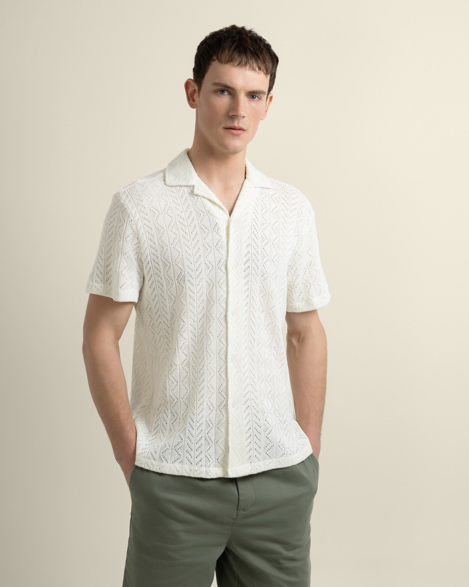 Tait - Diamond Crochet Short Sleeve Shirt
