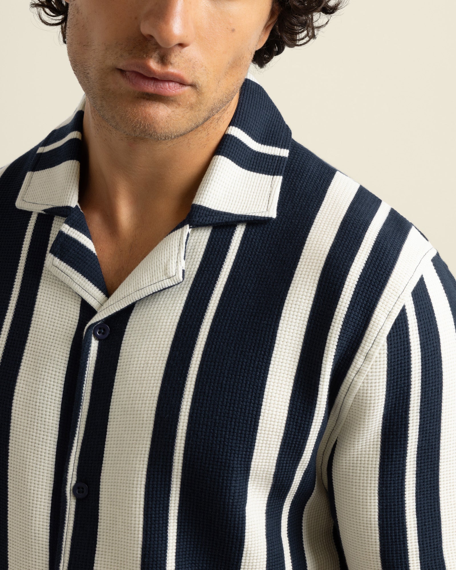 Anker - Waffle Stripe Short Sleeve Shirt