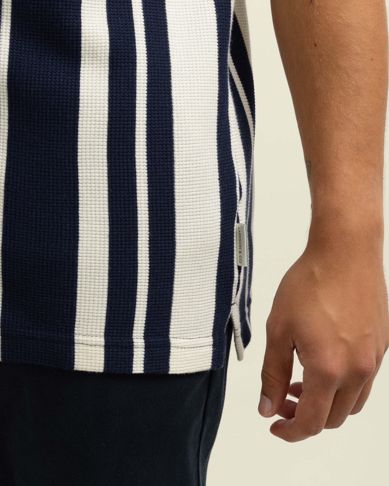Anker - Waffle Stripe Short Sleeve Shirt