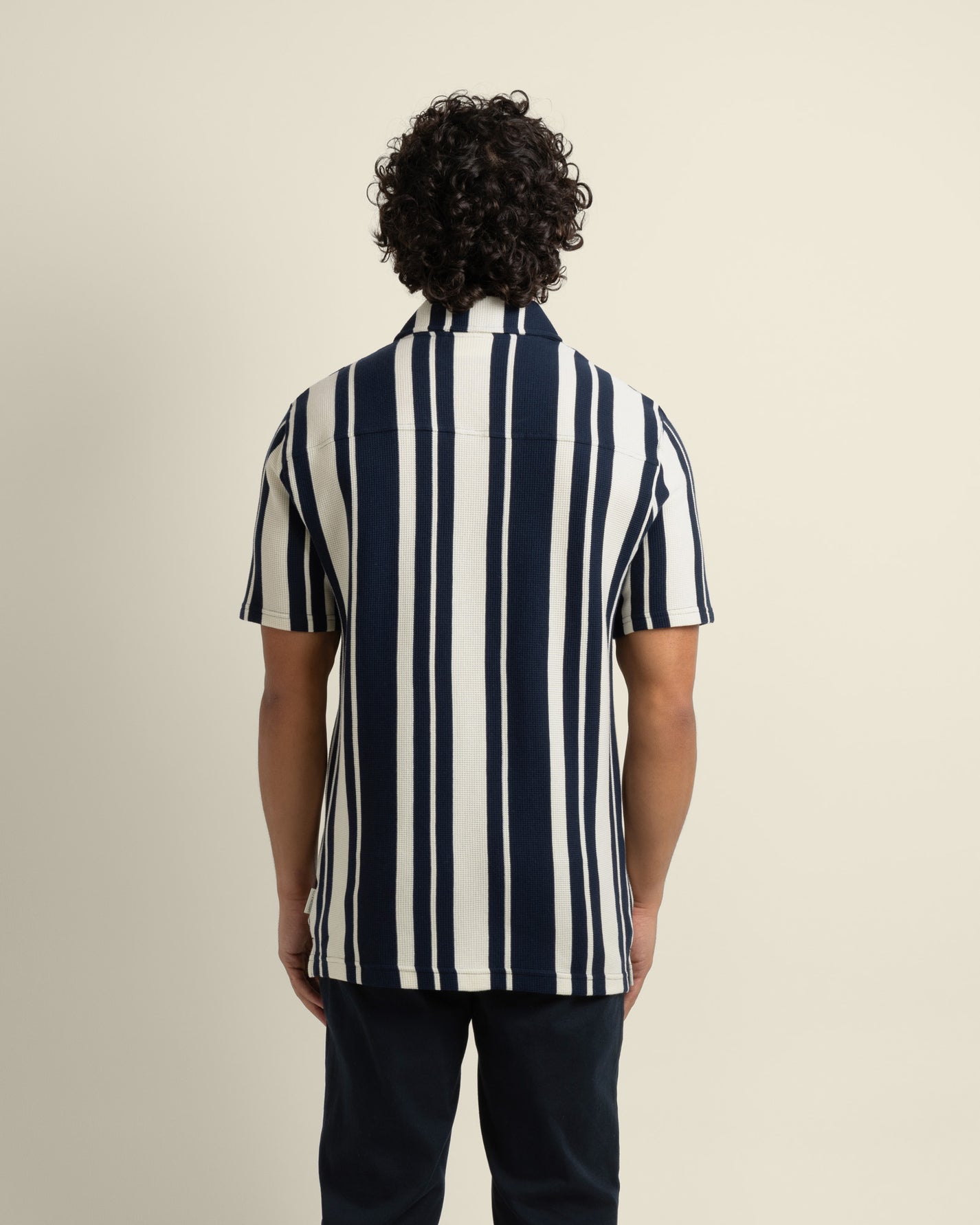 Anker - Waffle Stripe Short Sleeve Shirt