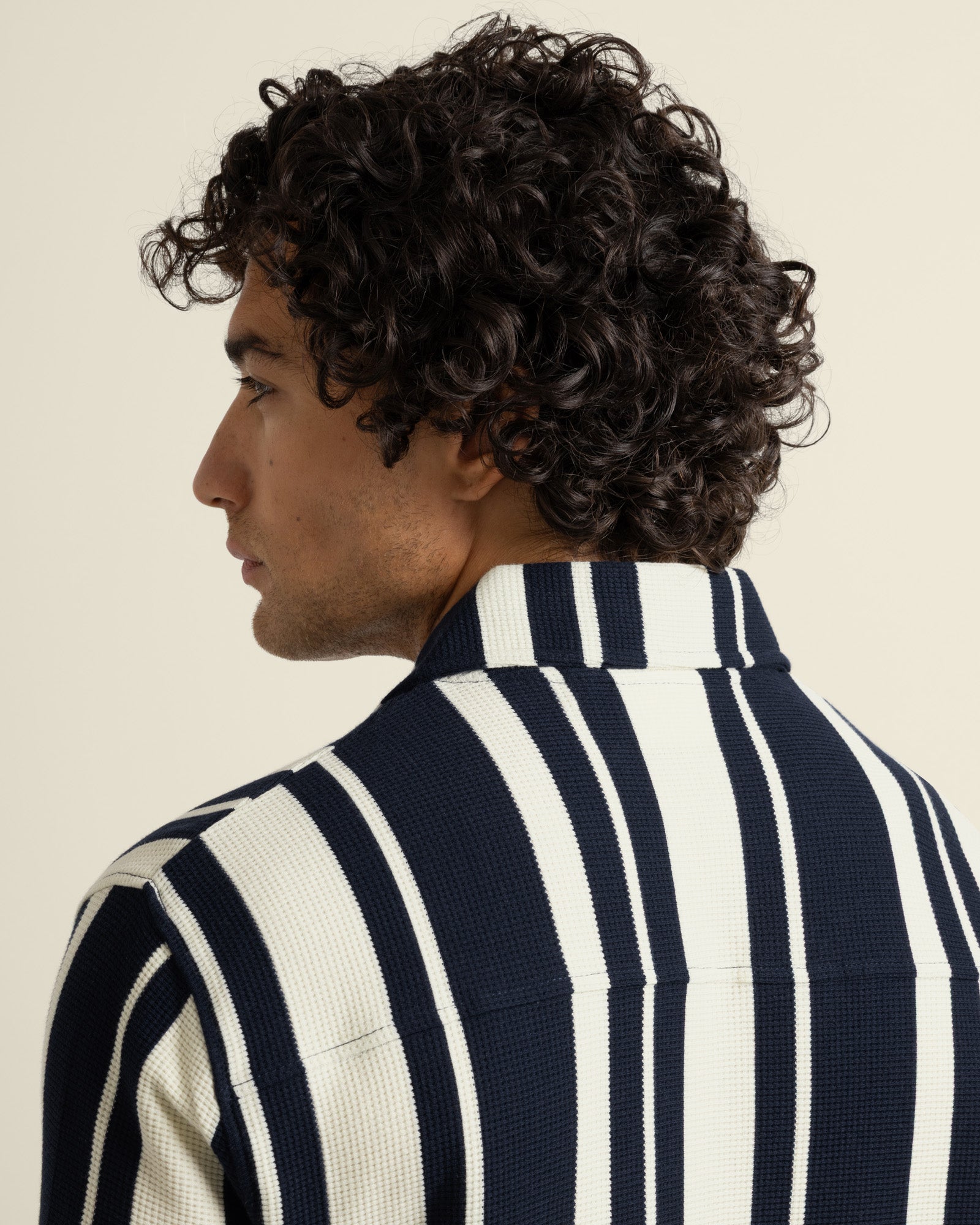 Anker - Waffle Stripe Short Sleeve Shirt
