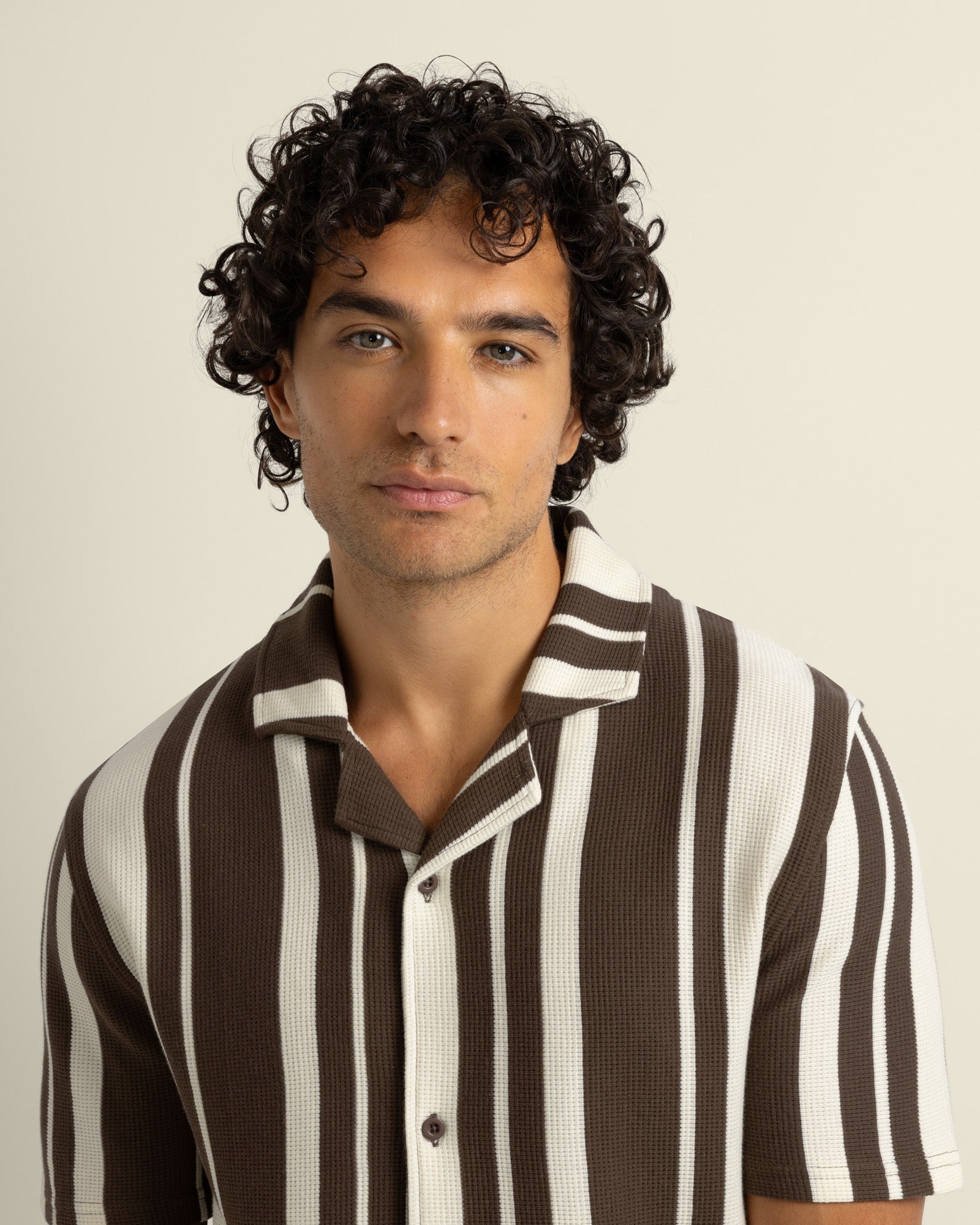 Anker - Waffle Stripe Short Sleeve Shirt