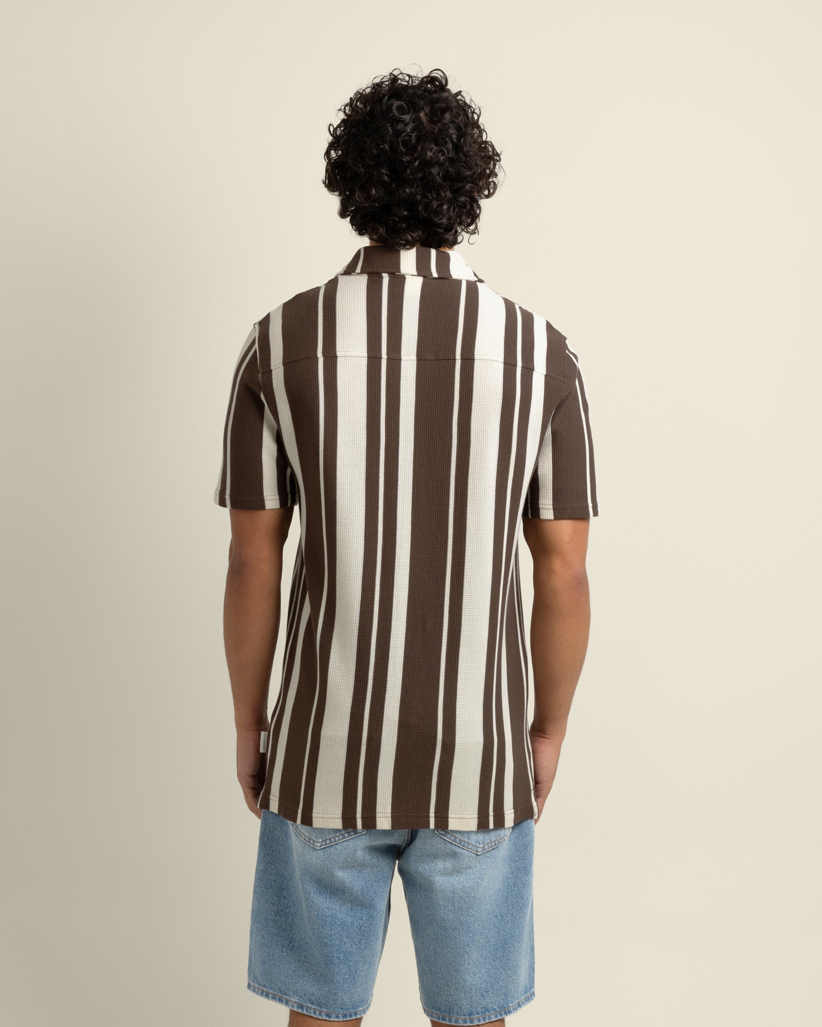 Anker - Waffle Stripe Short Sleeve Shirt