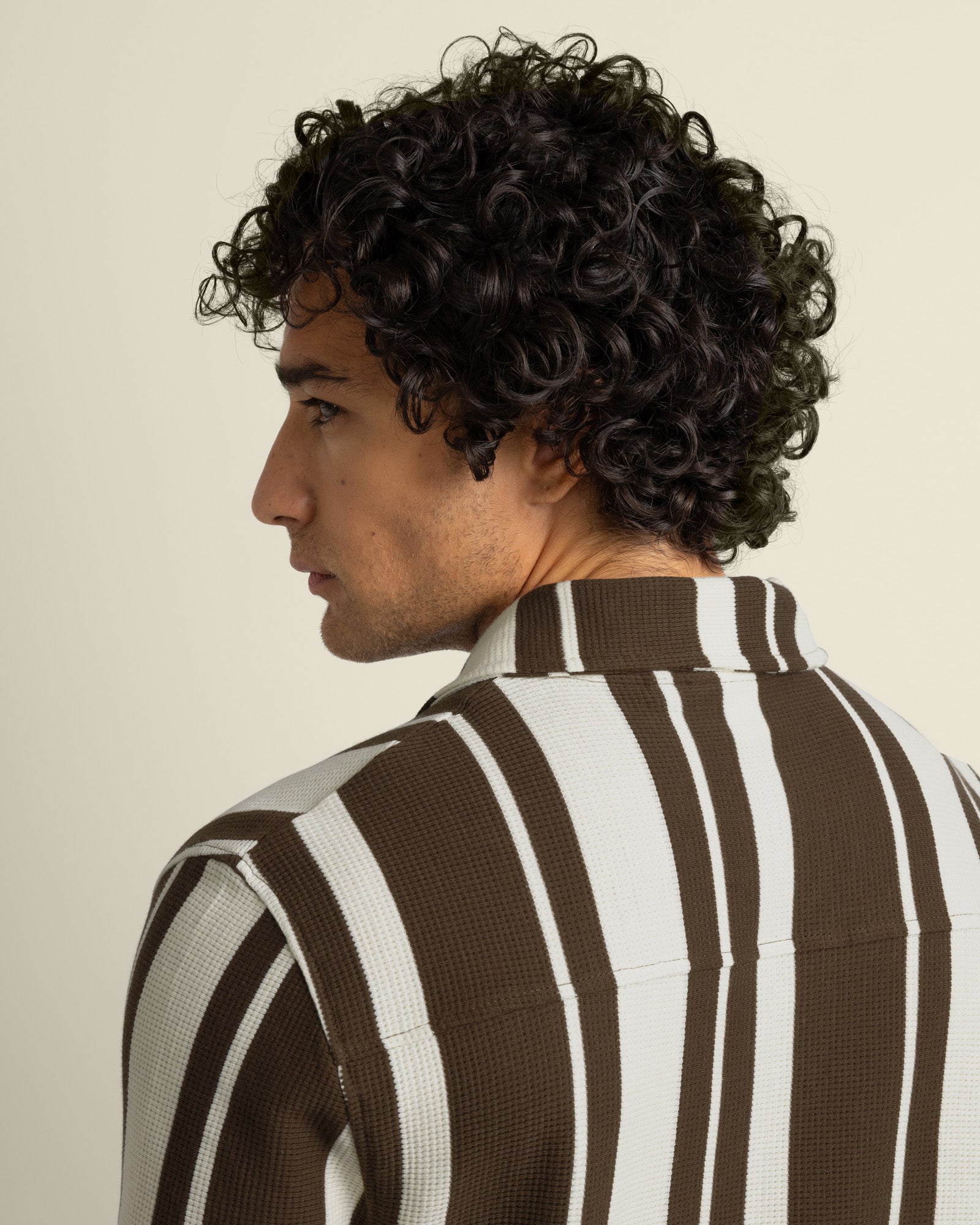 Anker - Waffle Stripe Short Sleeve Shirt