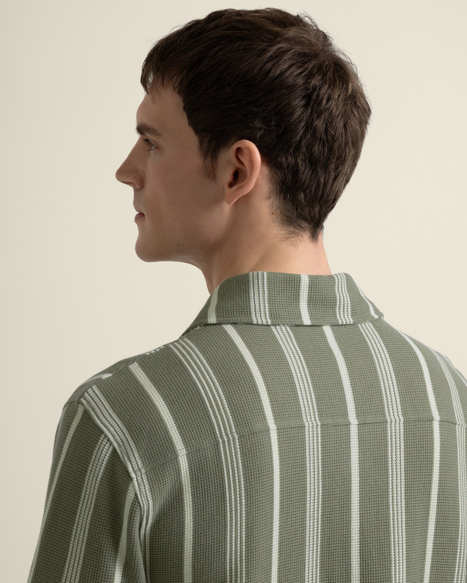 Hannes - Waffle Stripe Short Sleeve Shirt