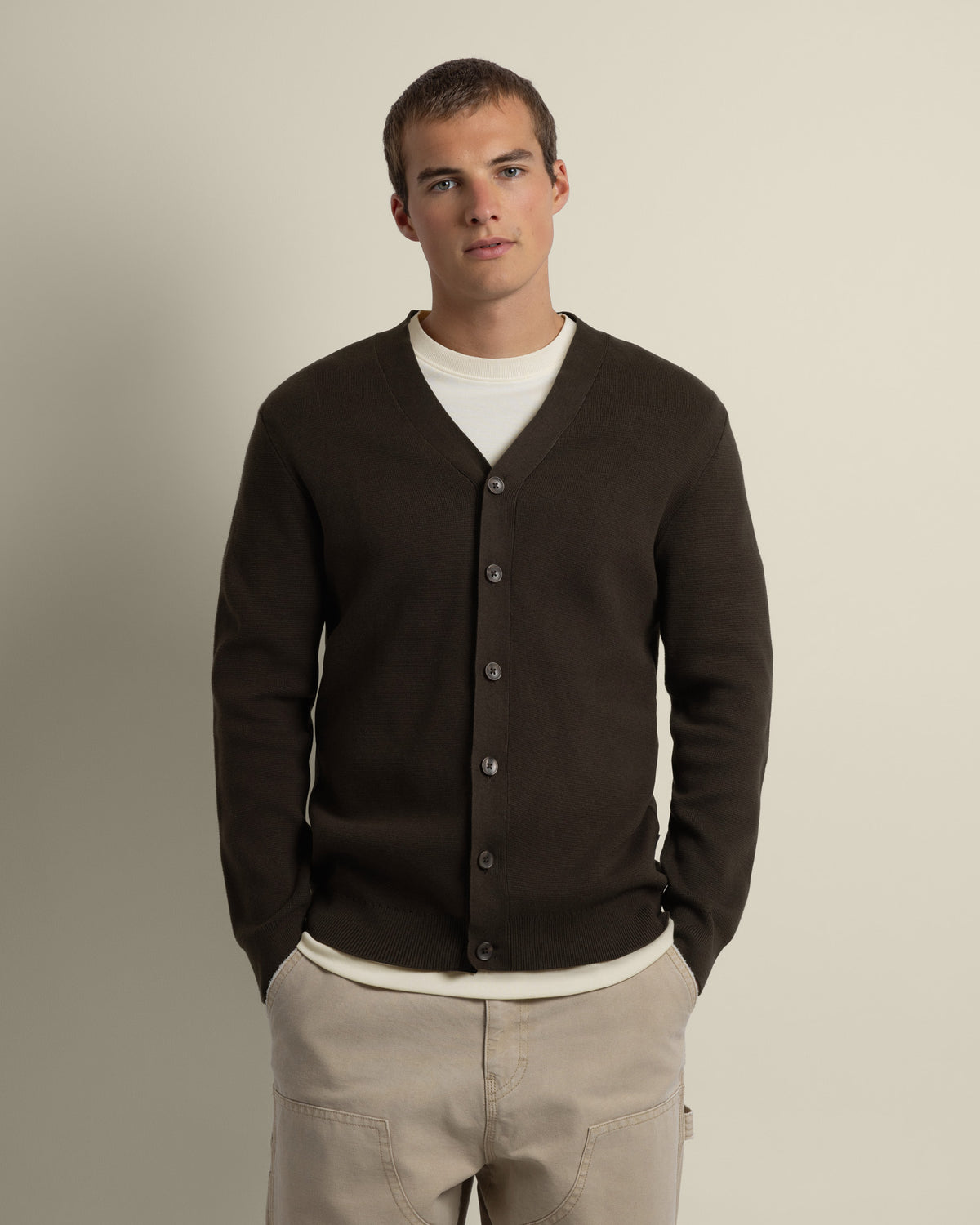 Milano Knit V-Neck Cardigan