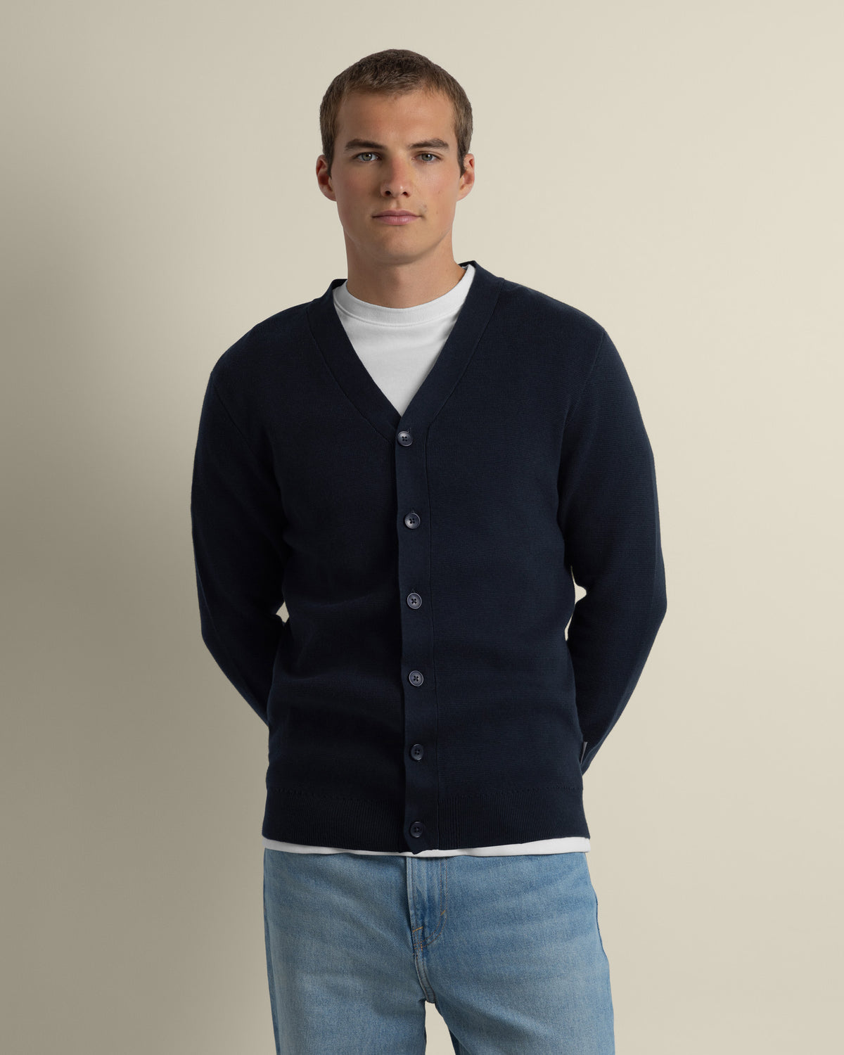 Milano Knit V-Neck Cardigan