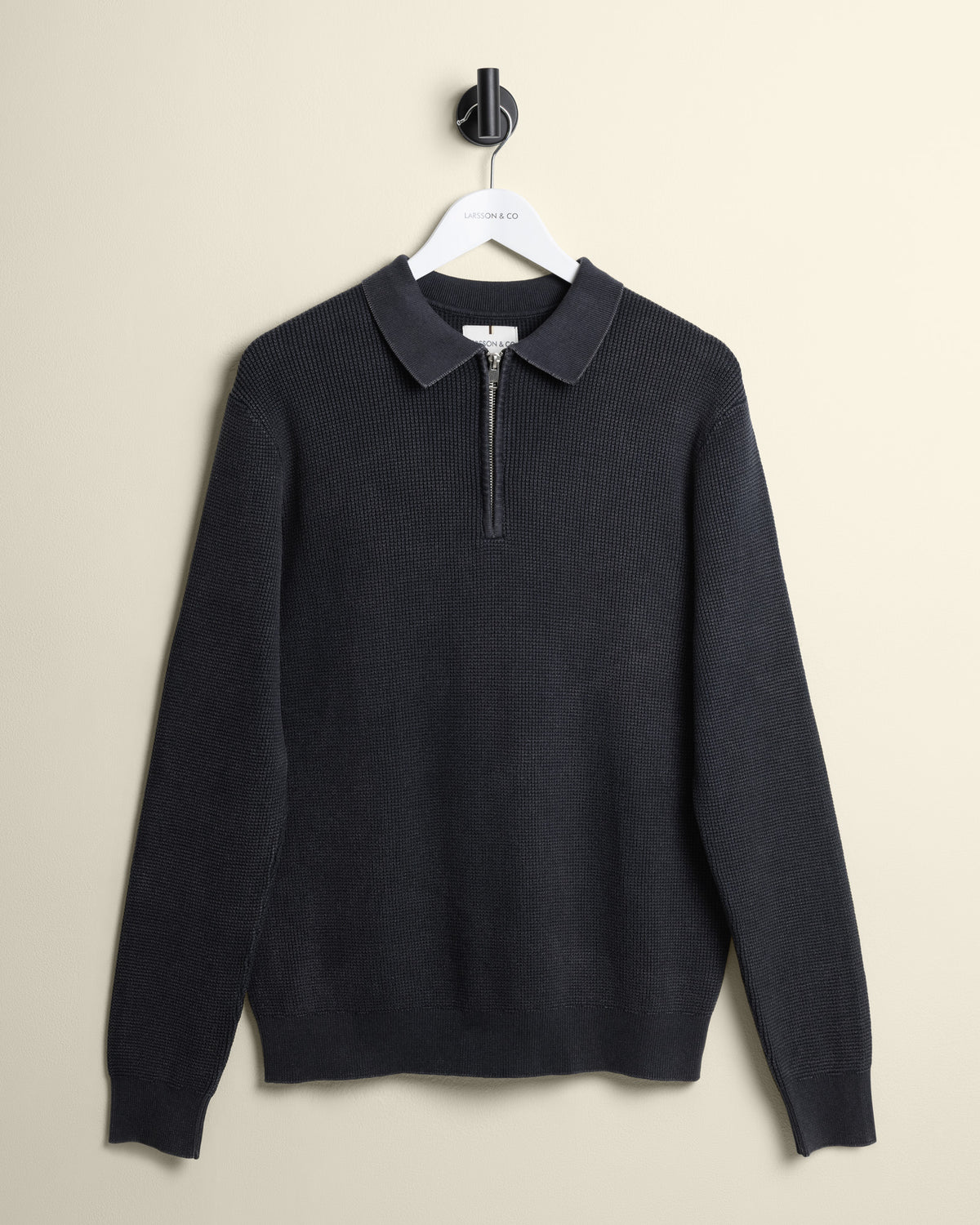 Gaerum - Vintage Wash Long Sleeve Polo Shirt