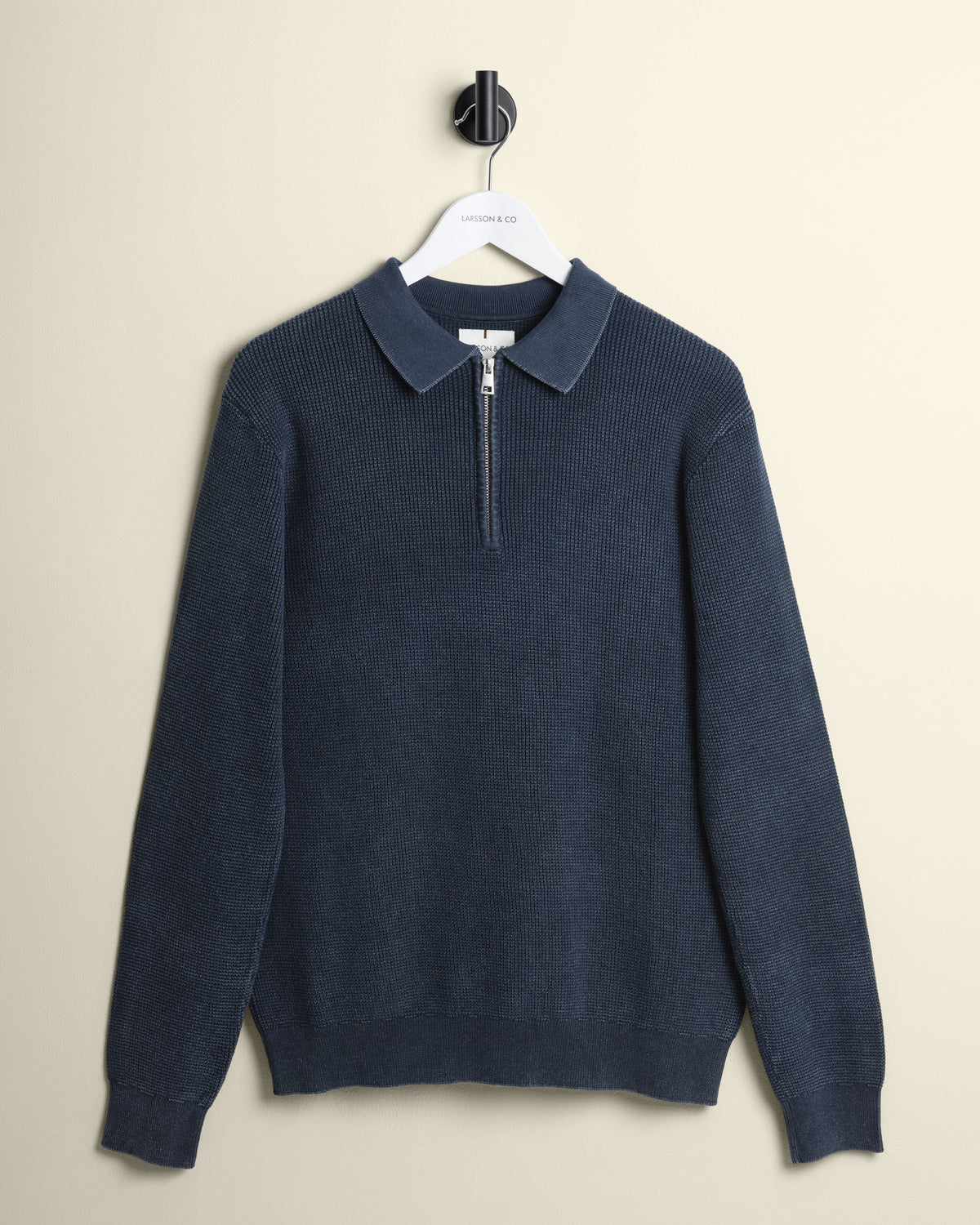 Gaerum - Vintage Wash Long Sleeve Polo Shirt