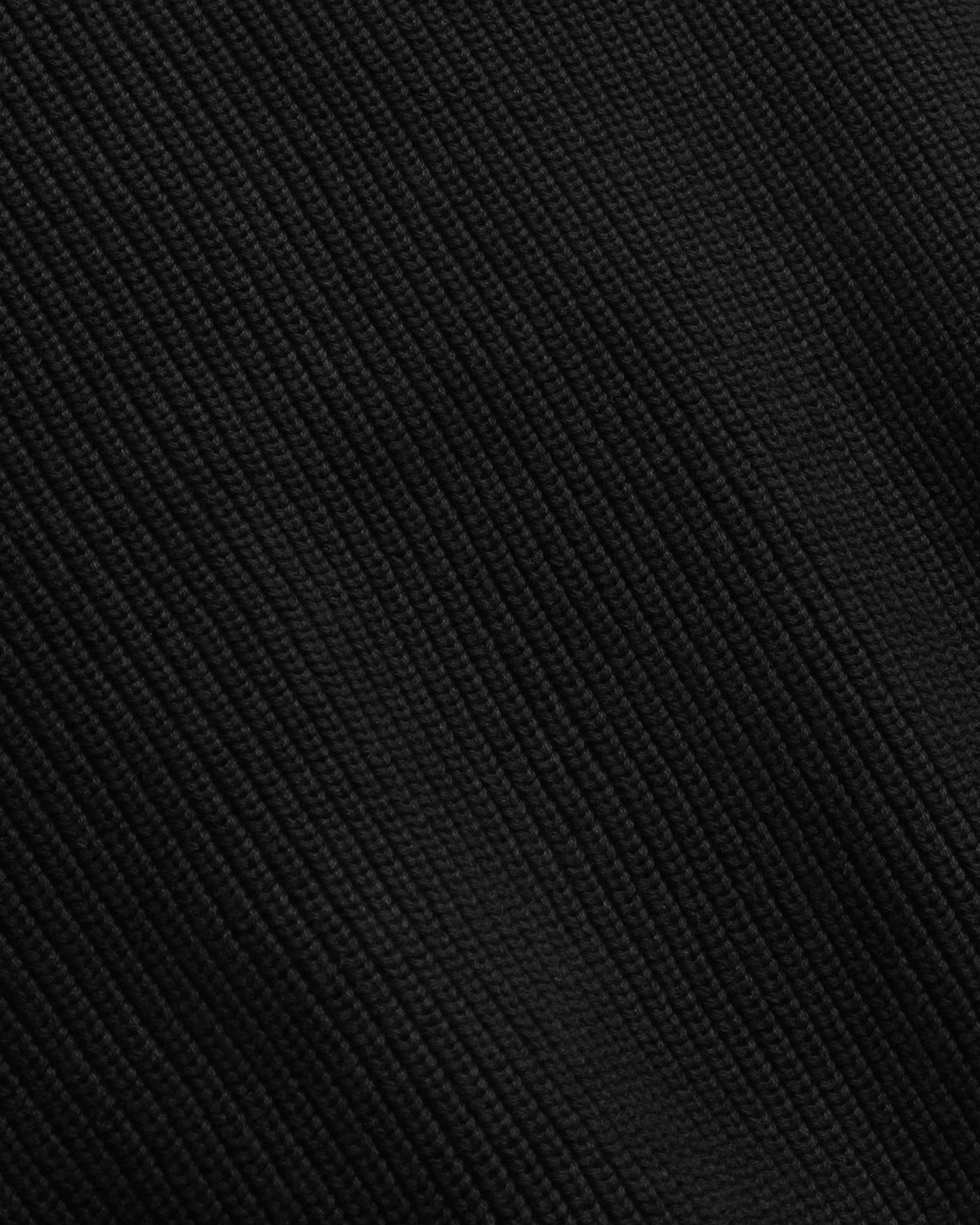 Rib Panel Knitted 1/4 Zip Sweater