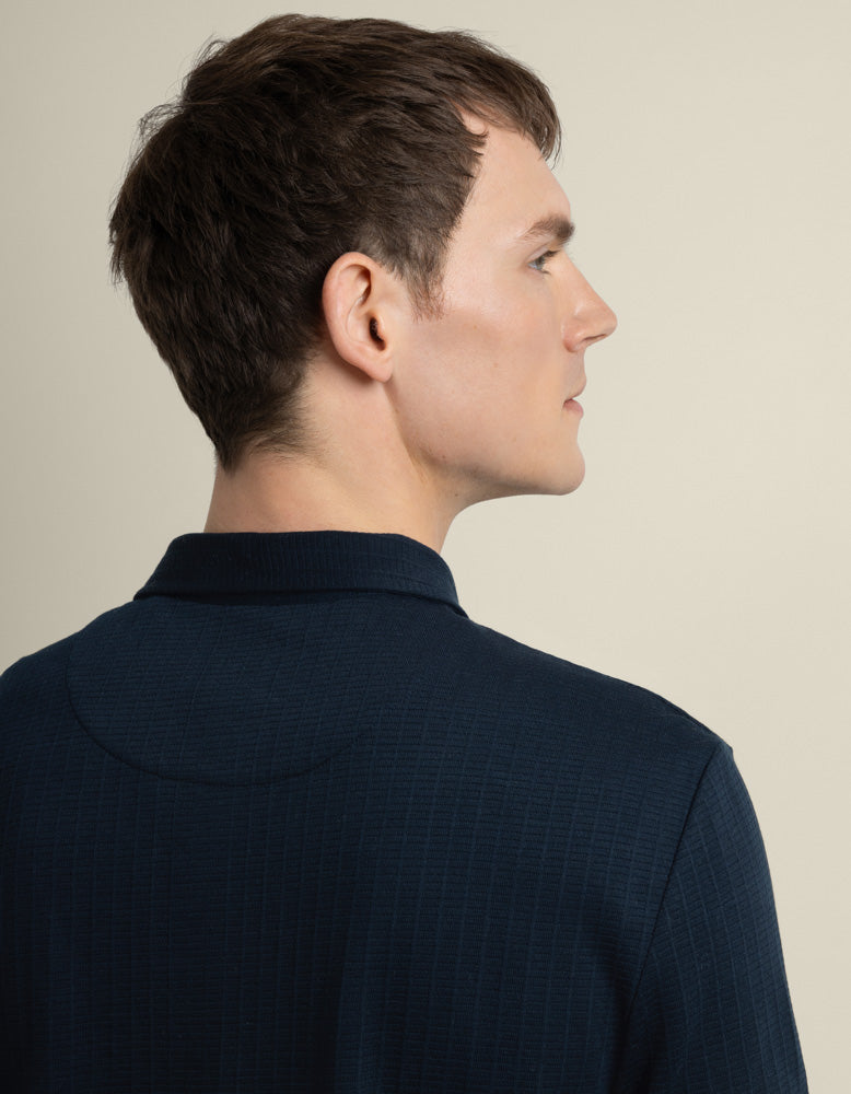 Helsing - Grid Jacquard Polo Shirt