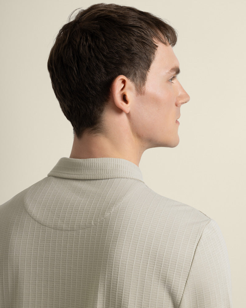 Helsing - Grid Jacquard Polo Shirt