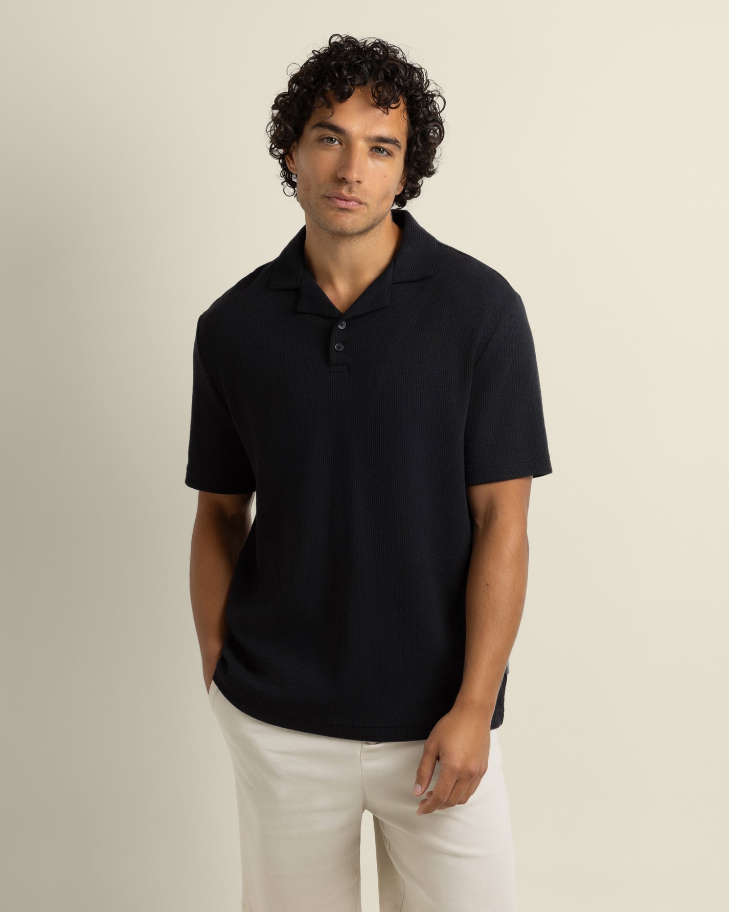 Sommer - Wavy Rib Polo Shirt