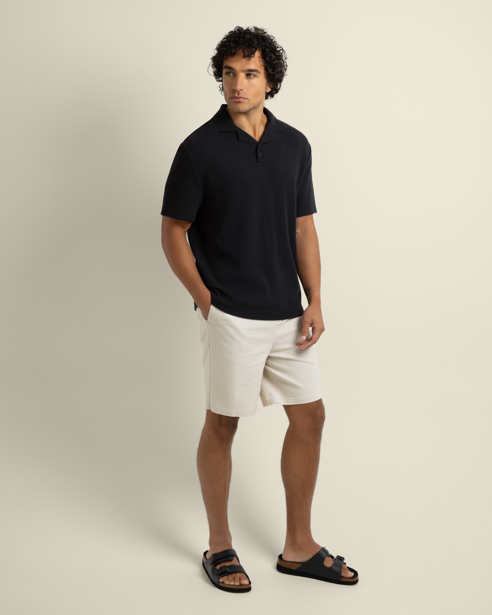 Sommer - Wavy Rib Polo Shirt