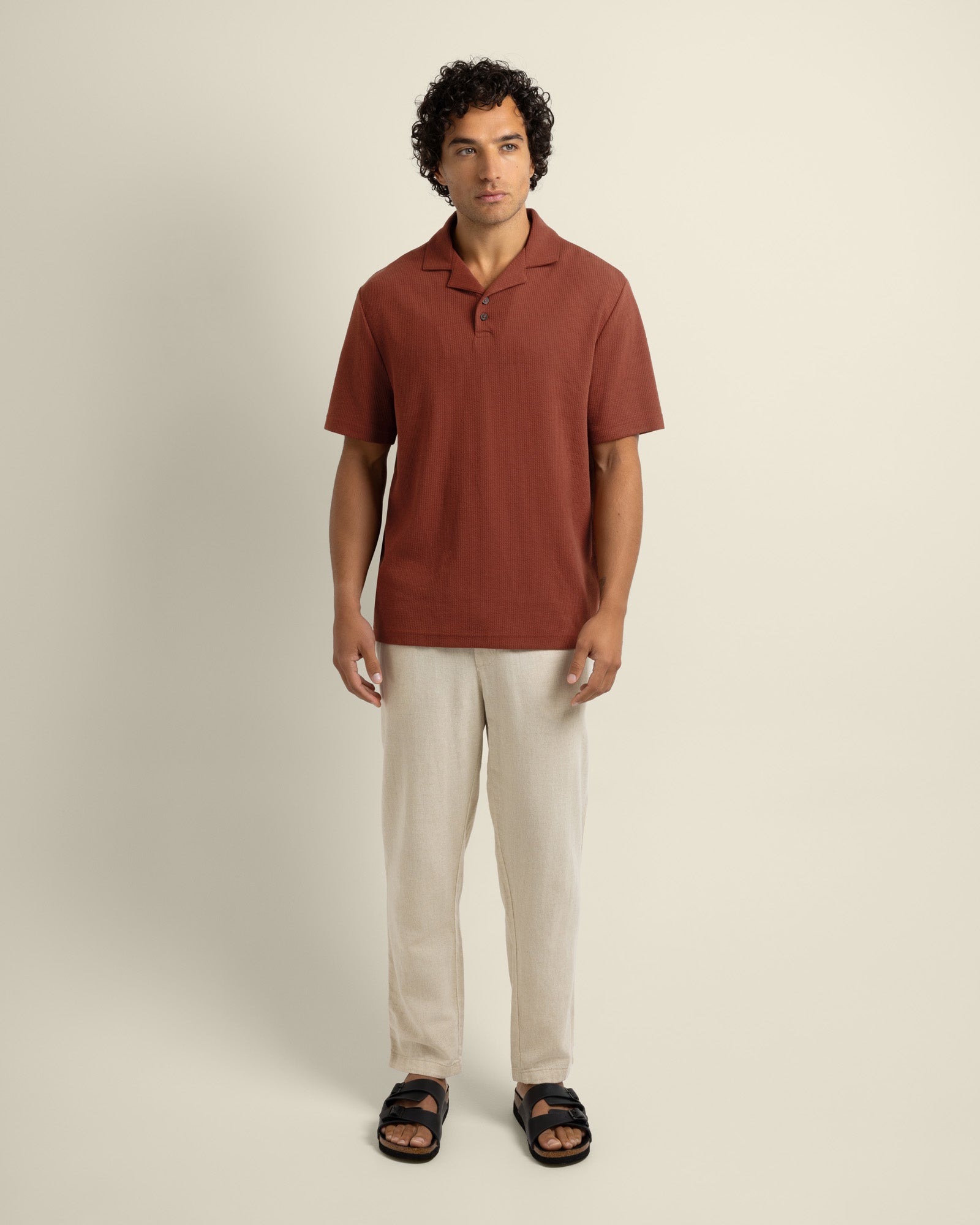 Sommer - Wavy Rib Polo Shirt
