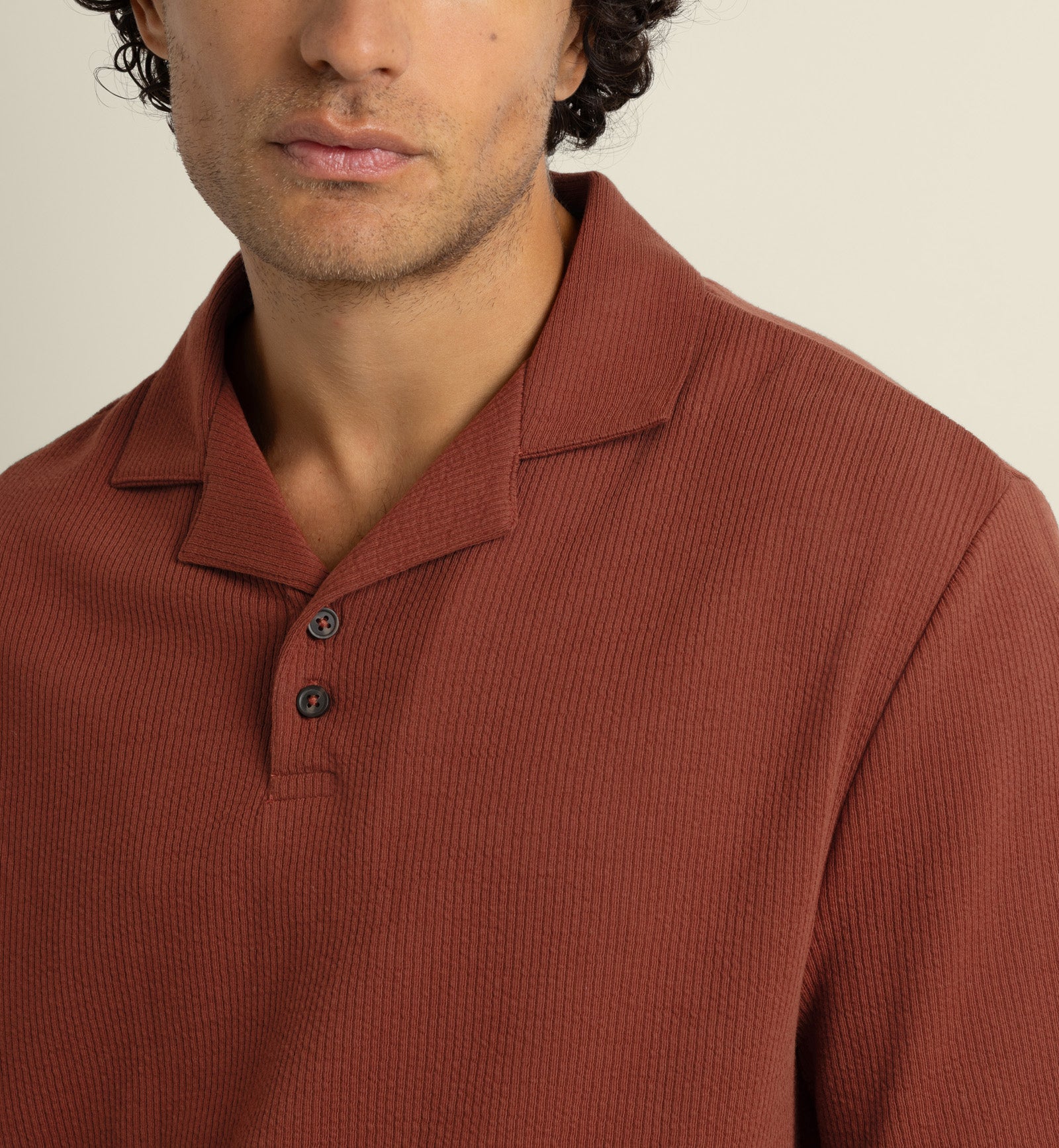 Sommer - Wavy Rib Polo Shirt