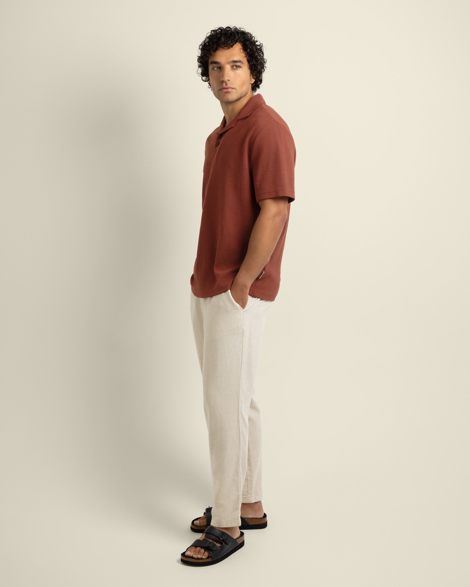Sommer - Wavy Rib Polo Shirt