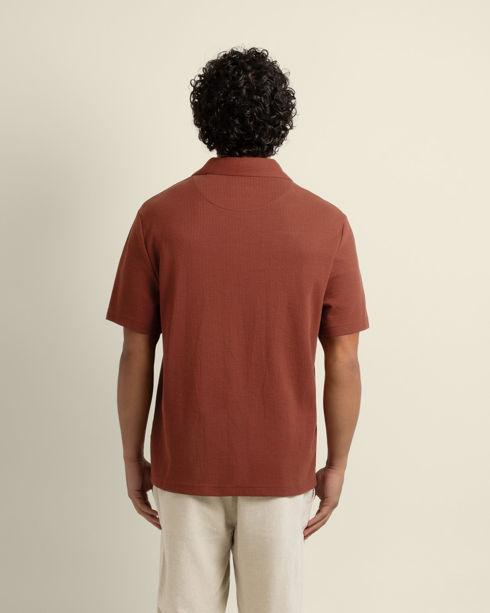 Sommer - Wavy Rib Polo Shirt