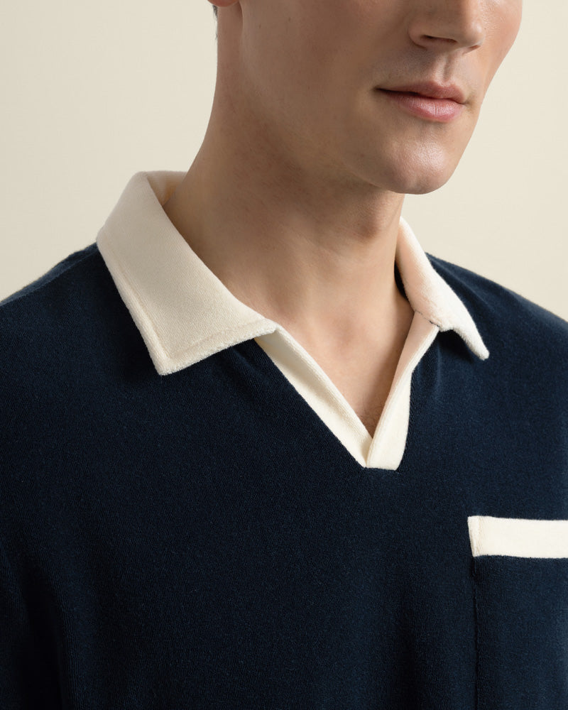 Jesper - Terry Resort Collar Polo Shirt