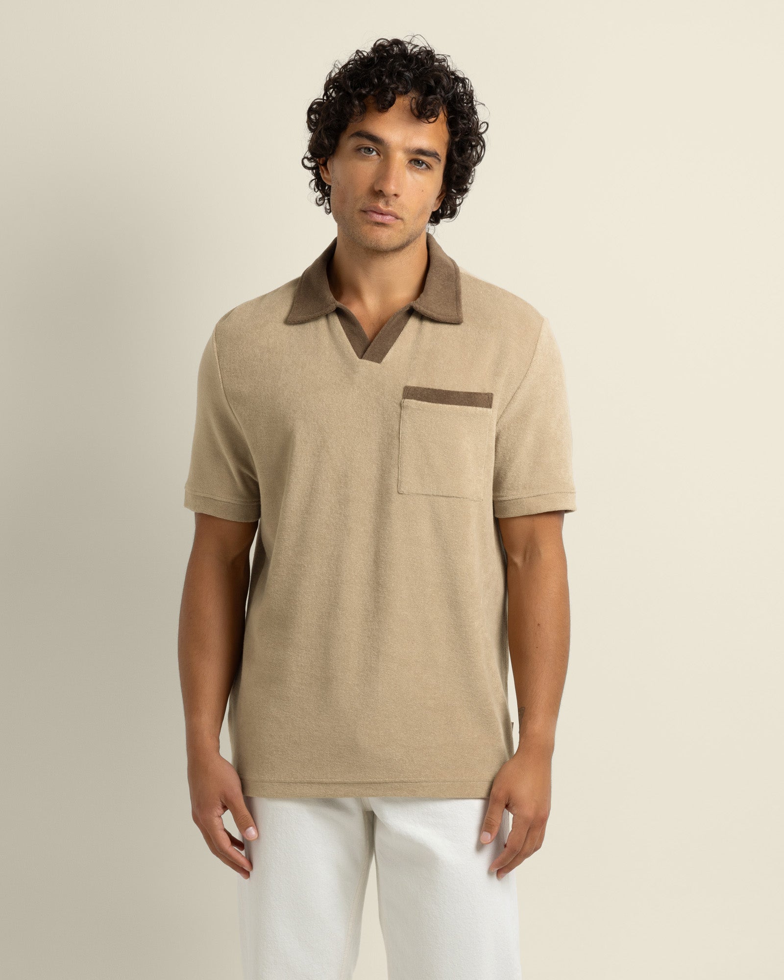 Jesper - Terry Resort Collar Polo Shirt