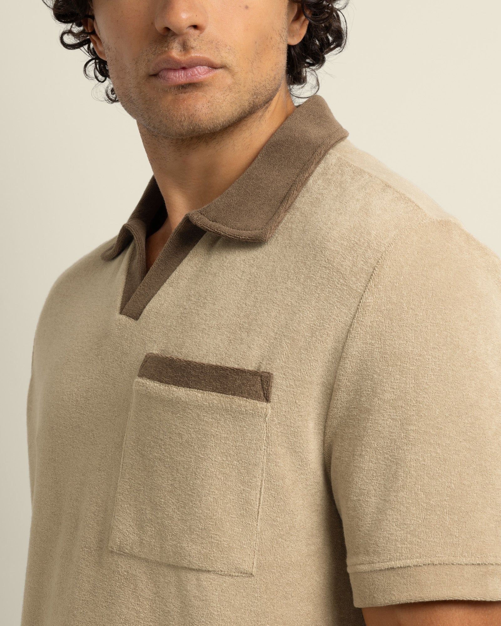 Jesper - Terry Resort Collar Polo Shirt