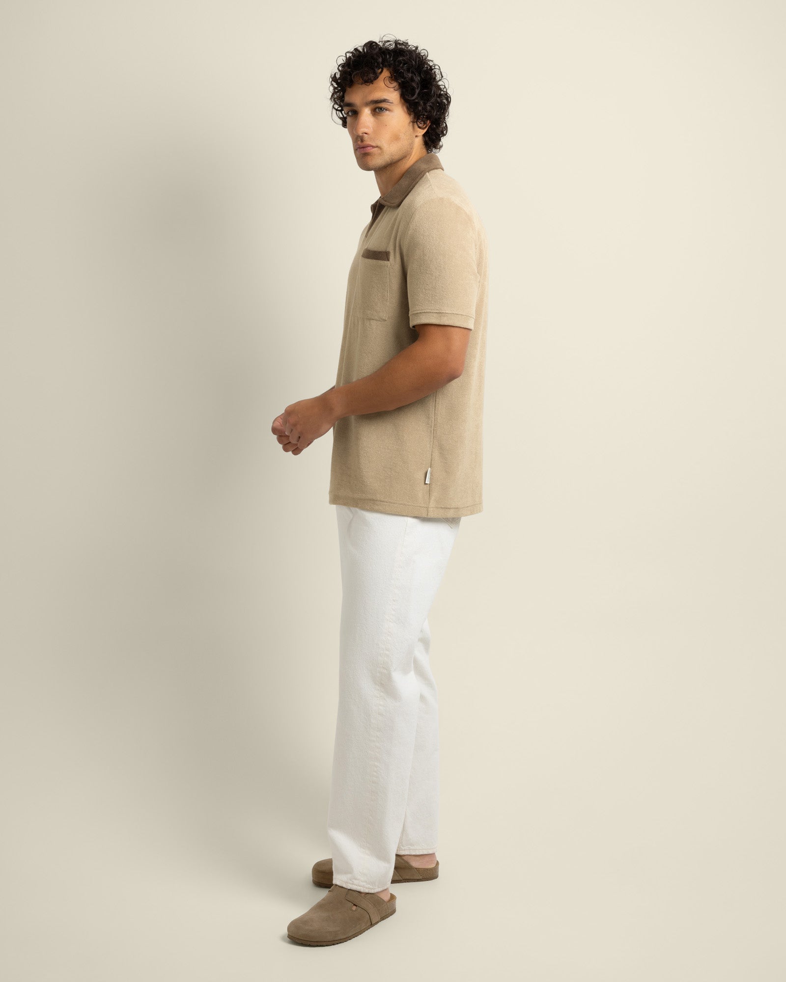 Jesper - Terry Resort Collar Polo Shirt