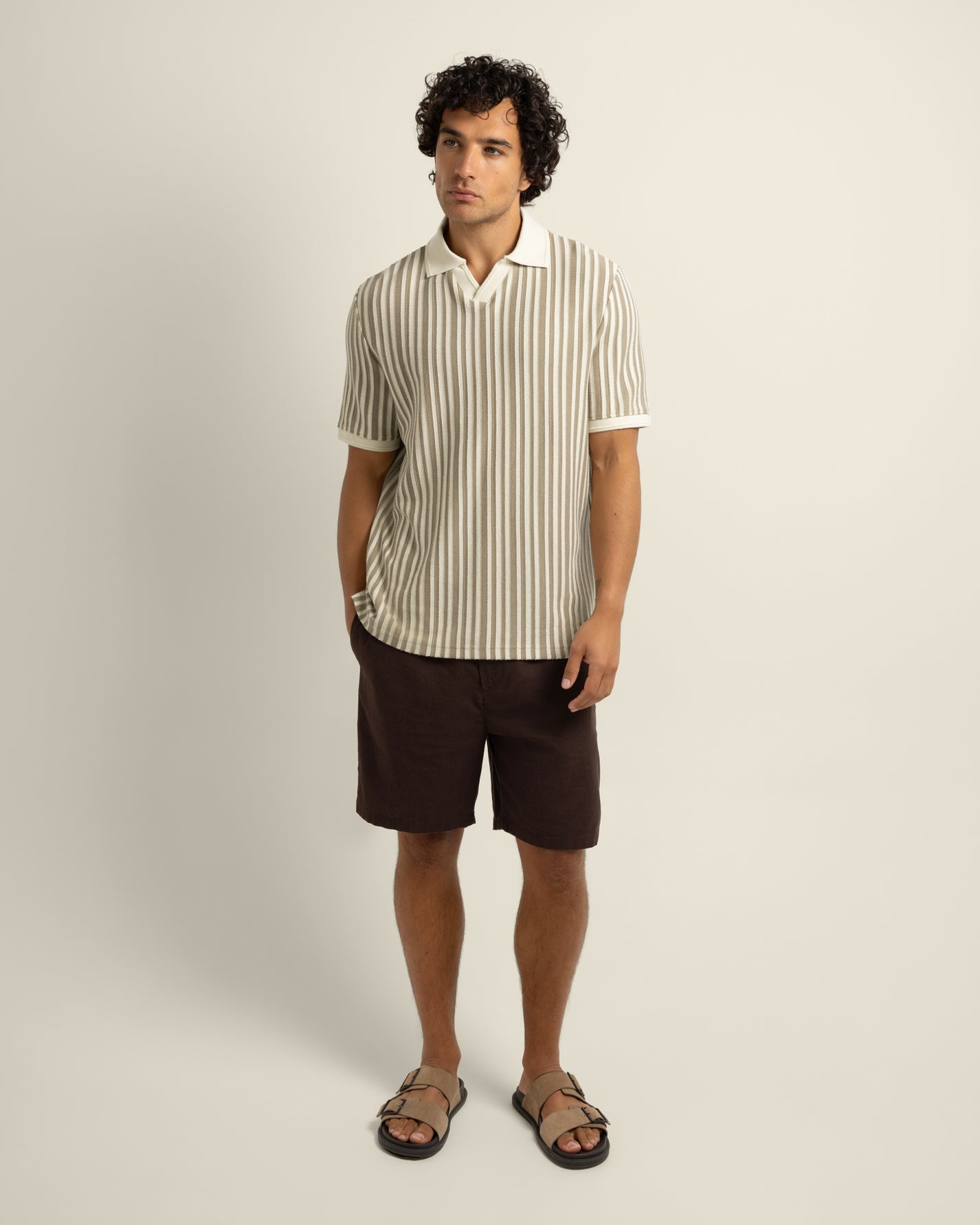 Mattias - Jacquard Stripe Polo Shirt